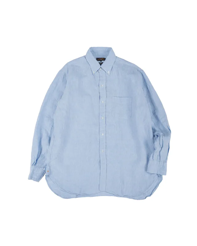 Beams Plus B.D. Classic Fit Linen Chambray Blue made by BEAMS PLUS