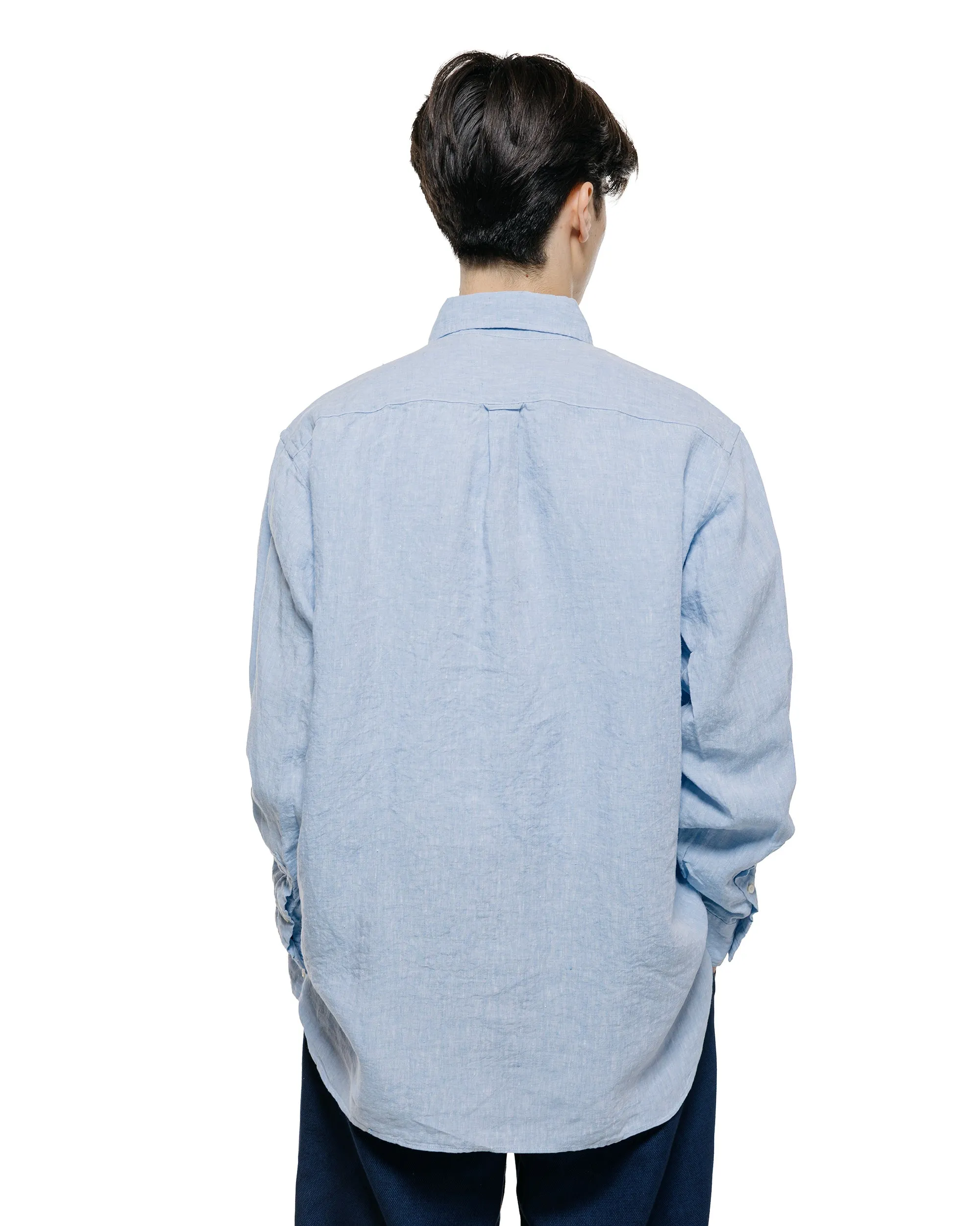 Beams Plus B.D. Classic Fit Linen Chambray Blue sold by Lost & Found product image thumbnail 3