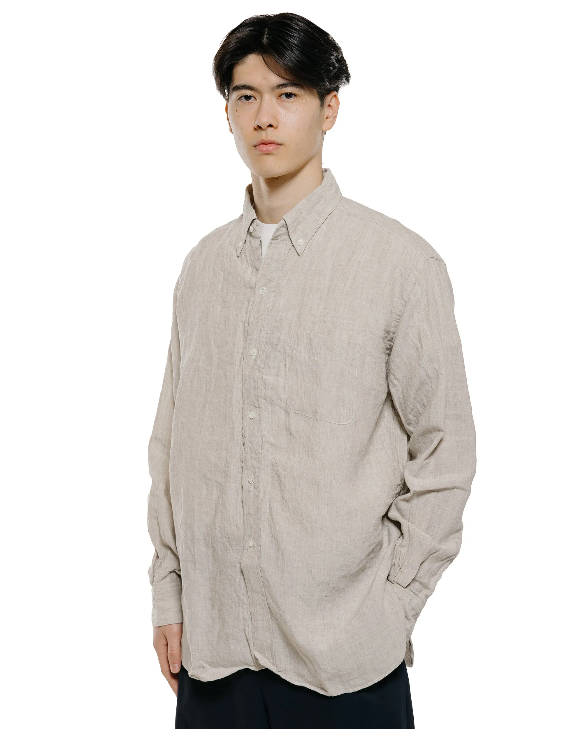 Beams Plus B.D. Classic Fit Linen Chambray Natural sold by Lost & Found product image thumbnail 2