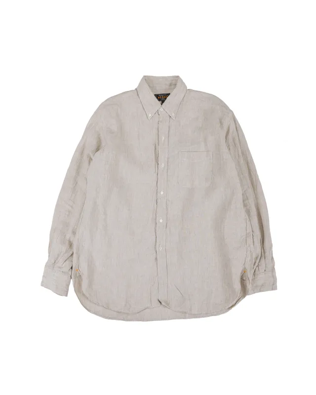 Beams Plus B.D. Classic Fit Linen Chambray Natural made by BEAMS PLUS