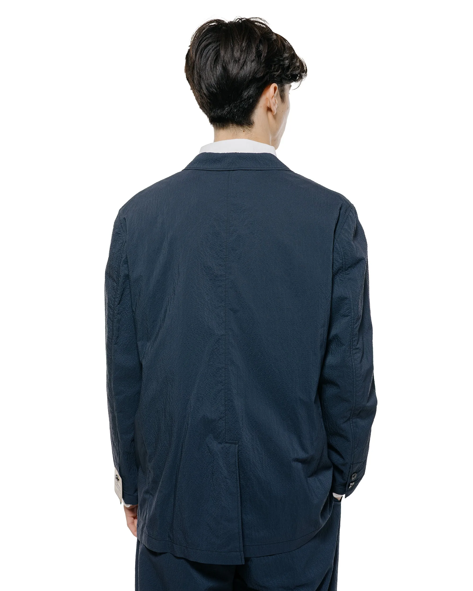 Beams Plus 3B Anywhere(wear) Jacket Seersucker Plaid Navy sold by Lost & Found product image thumbnail 3