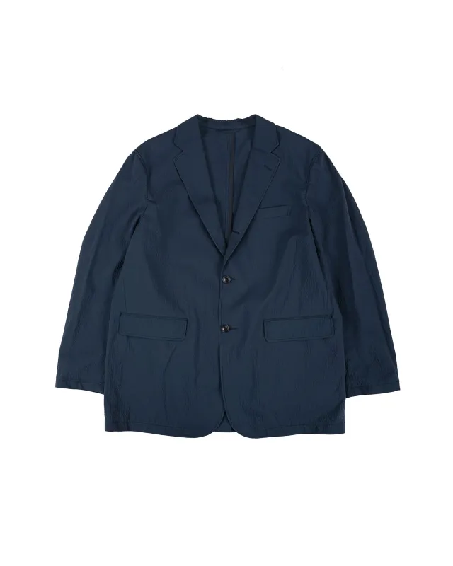 Beams Plus 3B Anywhere(wear) Jacket Seersucker Plaid Navy made by BEAMS PLUS