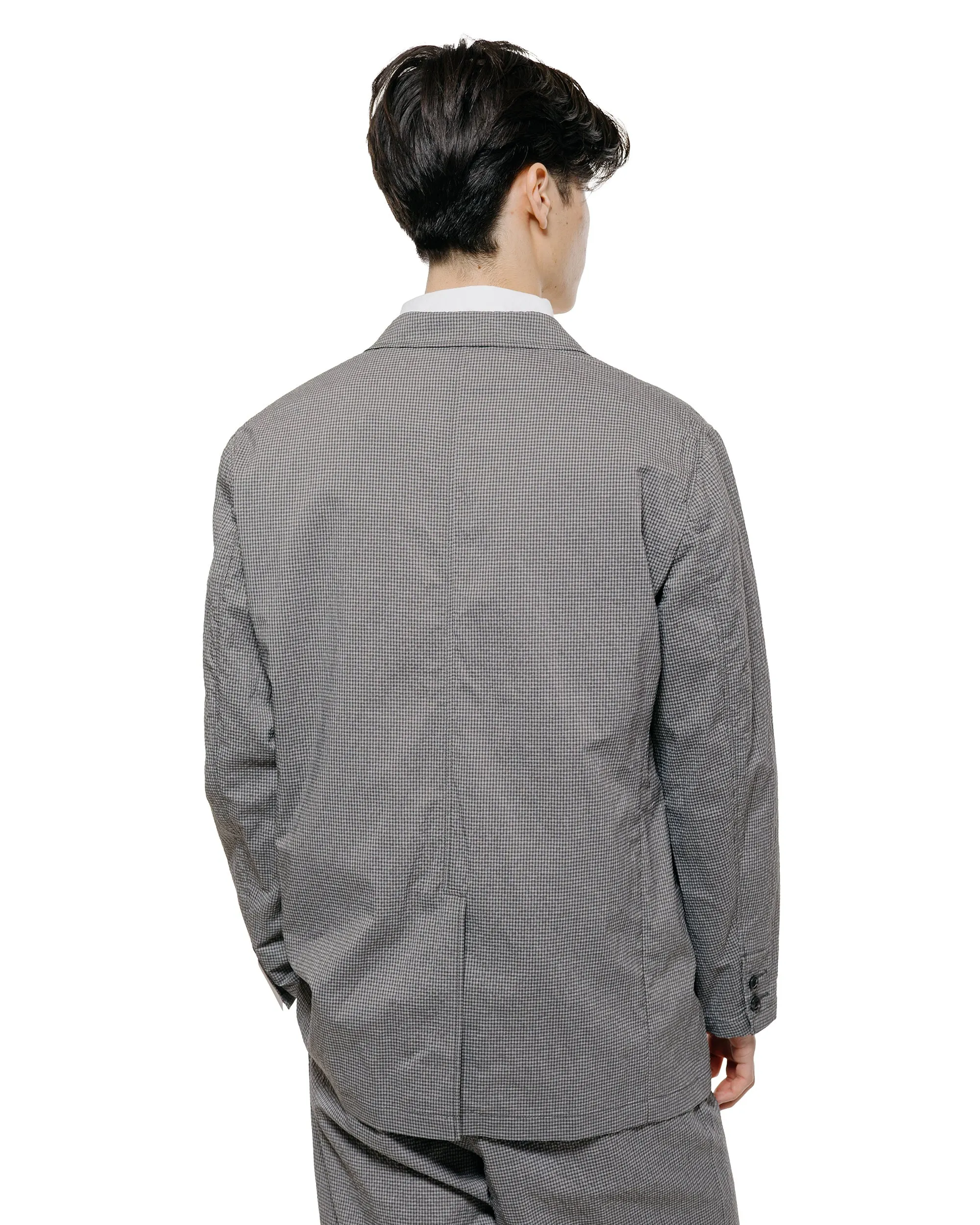 Beams Plus 3B Anywhere(wear) Jacket Seersucker Plaid Black/Grey sold by Lost & Found product image thumbnail 3