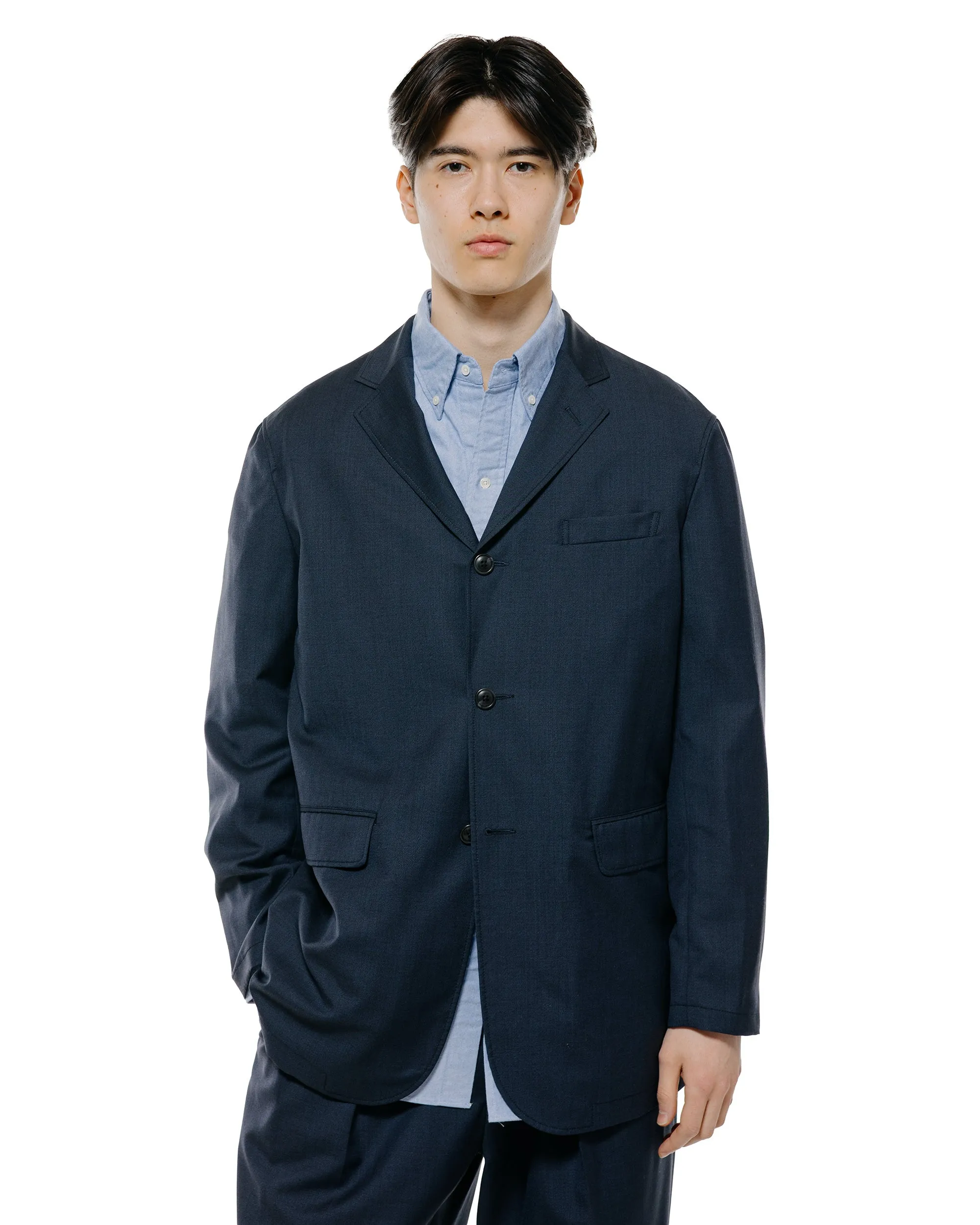 Beams Plus 3B Anywhere(wear) Jacket Wool Navy sold by Lost & Found product image thumbnail 2