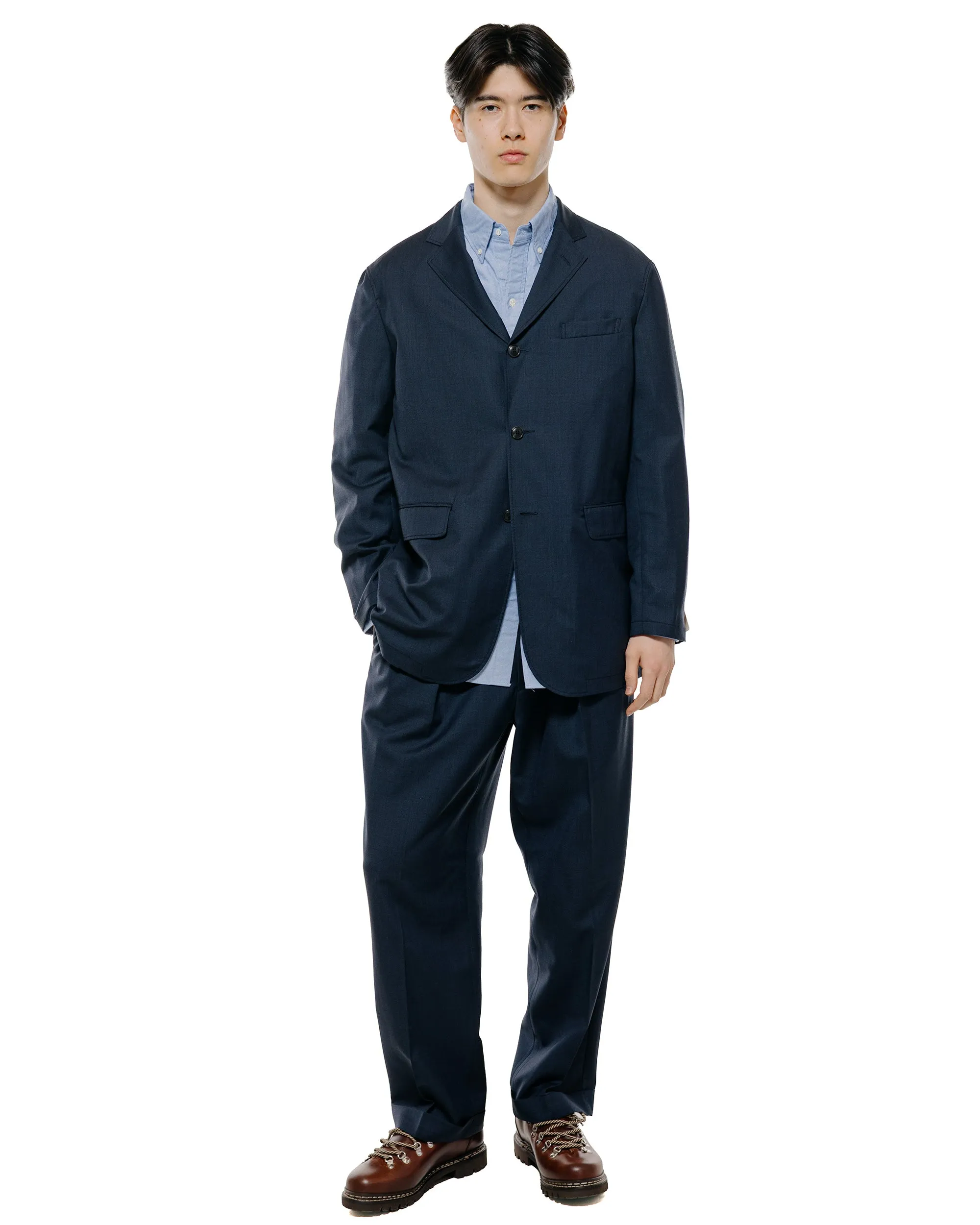 Beams Plus 3B Anywhere(wear) Jacket Wool Navy sold by Lost & Found product image thumbnail 4