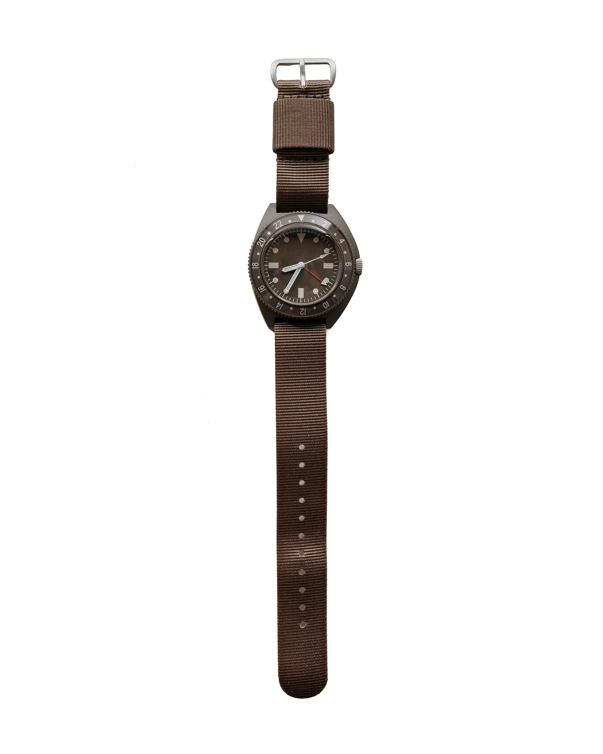 Beams Plus MIL Travel Watch Type-P24 Olive sold by Lost & Found