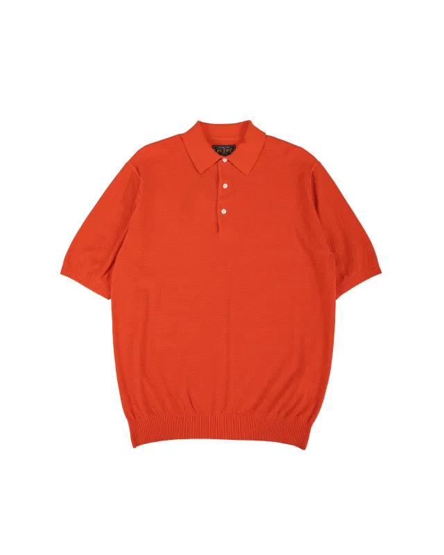 Beams Plus Pique Polo 14G Red made by BEAMS PLUS