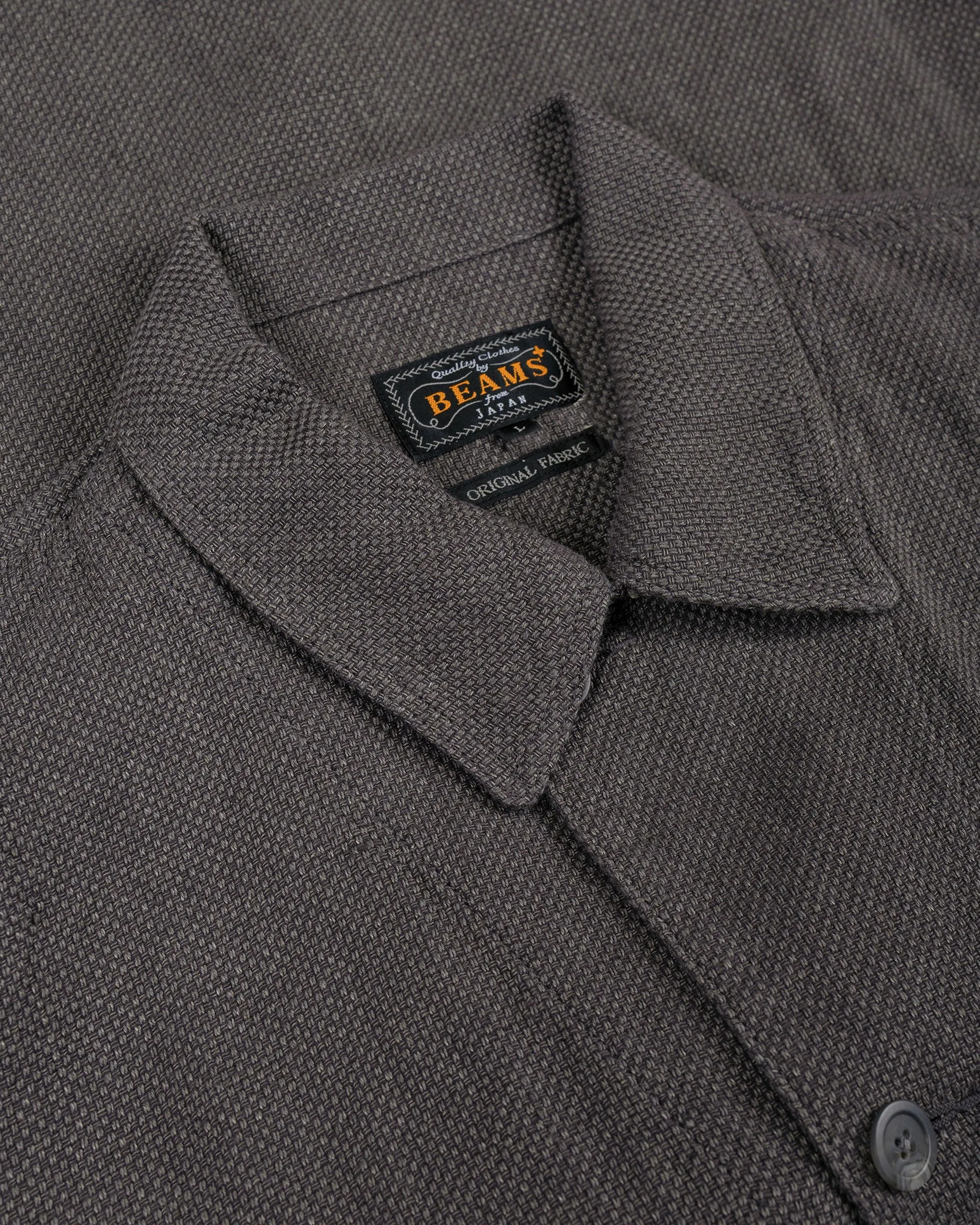 Beams Plus MIL Chore Jacket Cotton Linen Grey sold by Lost & Found product image thumbnail 5