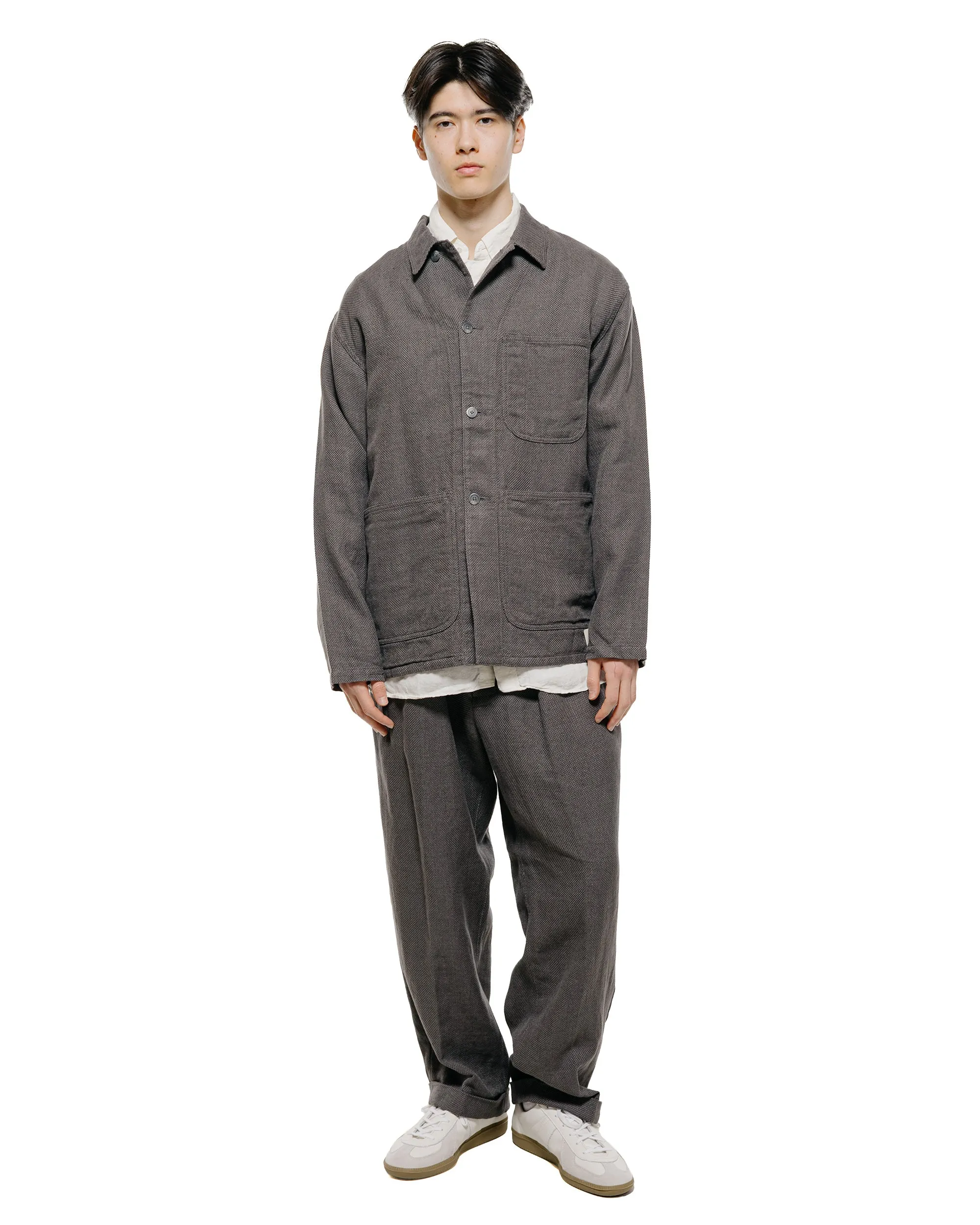 Beams Plus MIL Chore Jacket Cotton Linen Grey sold by Lost & Found product image thumbnail 4