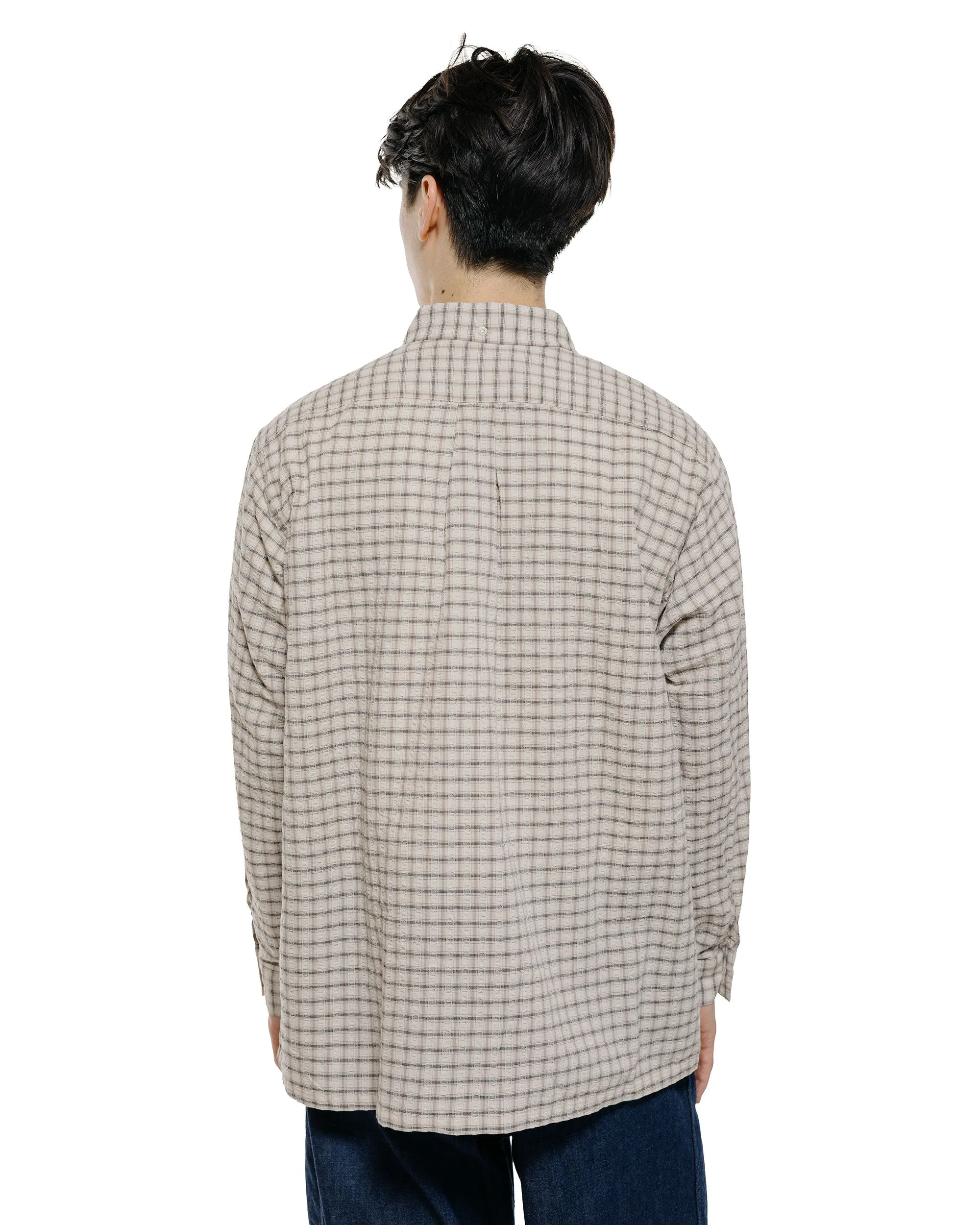 Beams Plus Open B.D. Sucker Plaid Navy sold by Lost & Found product image thumbnail 3