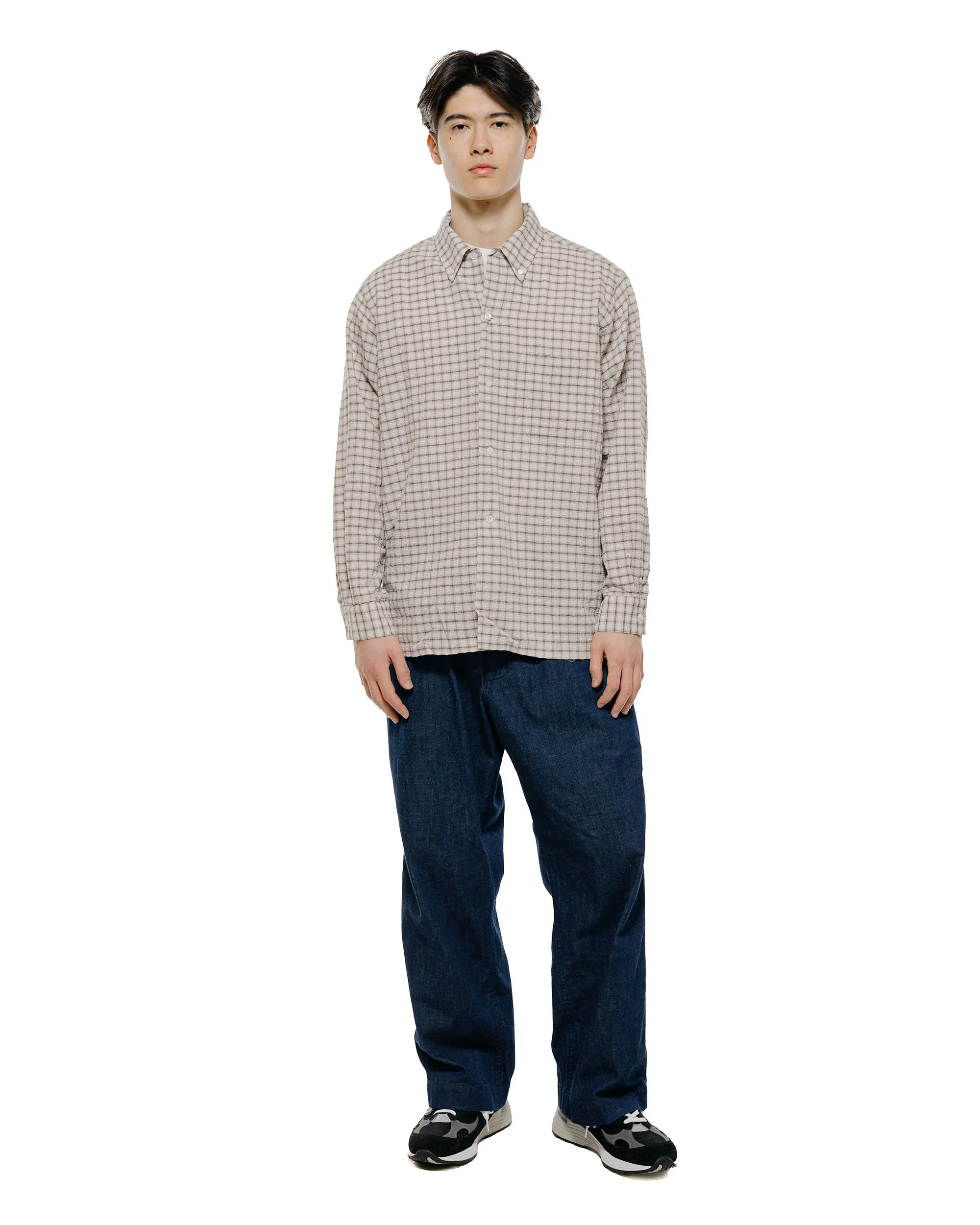 Beams Plus Open B.D. Sucker Plaid Navy sold by Lost & Found product image thumbnail 4