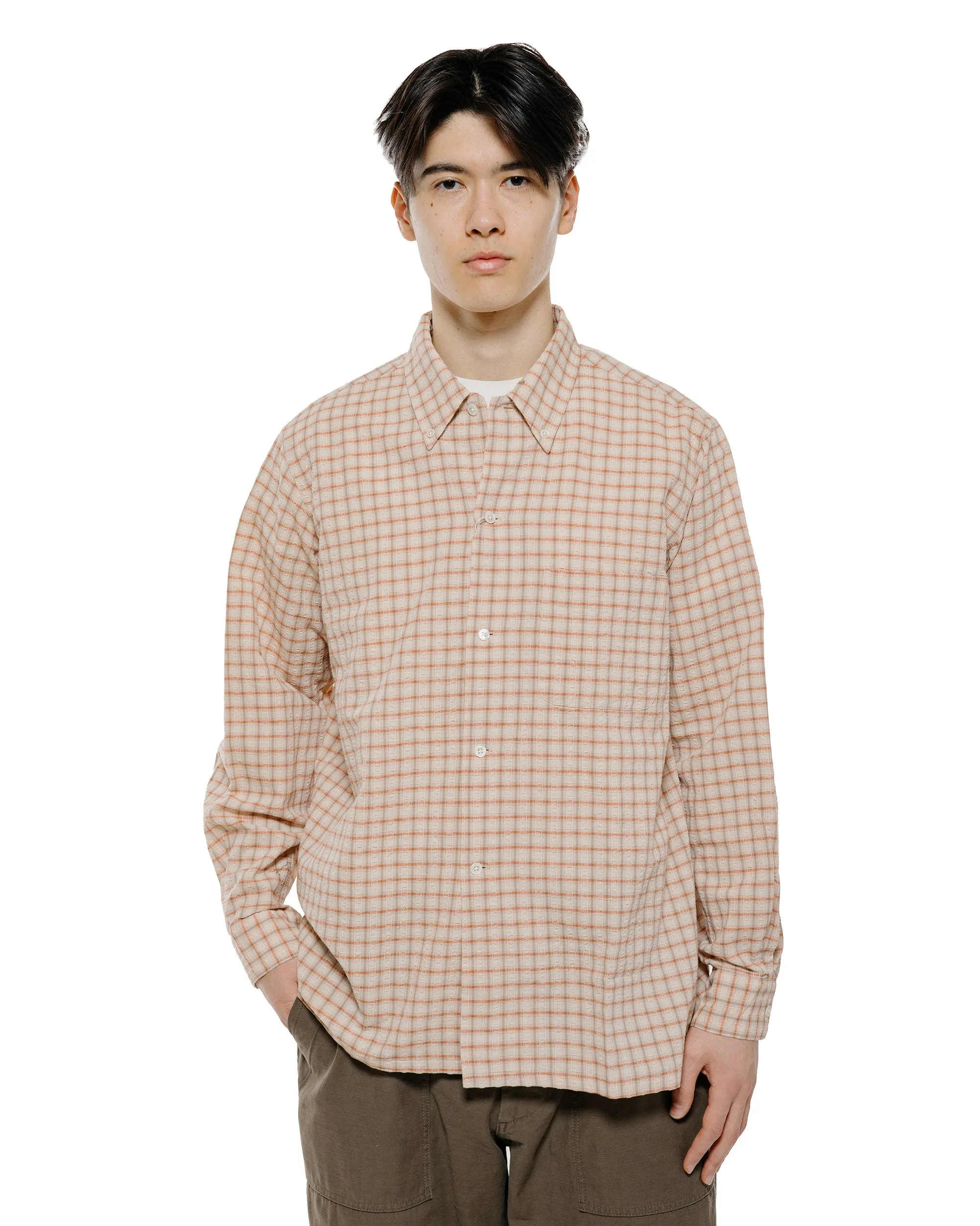 Beams Plus Open B.D. Sucker Plaid Red sold by Lost & Found product image thumbnail 2