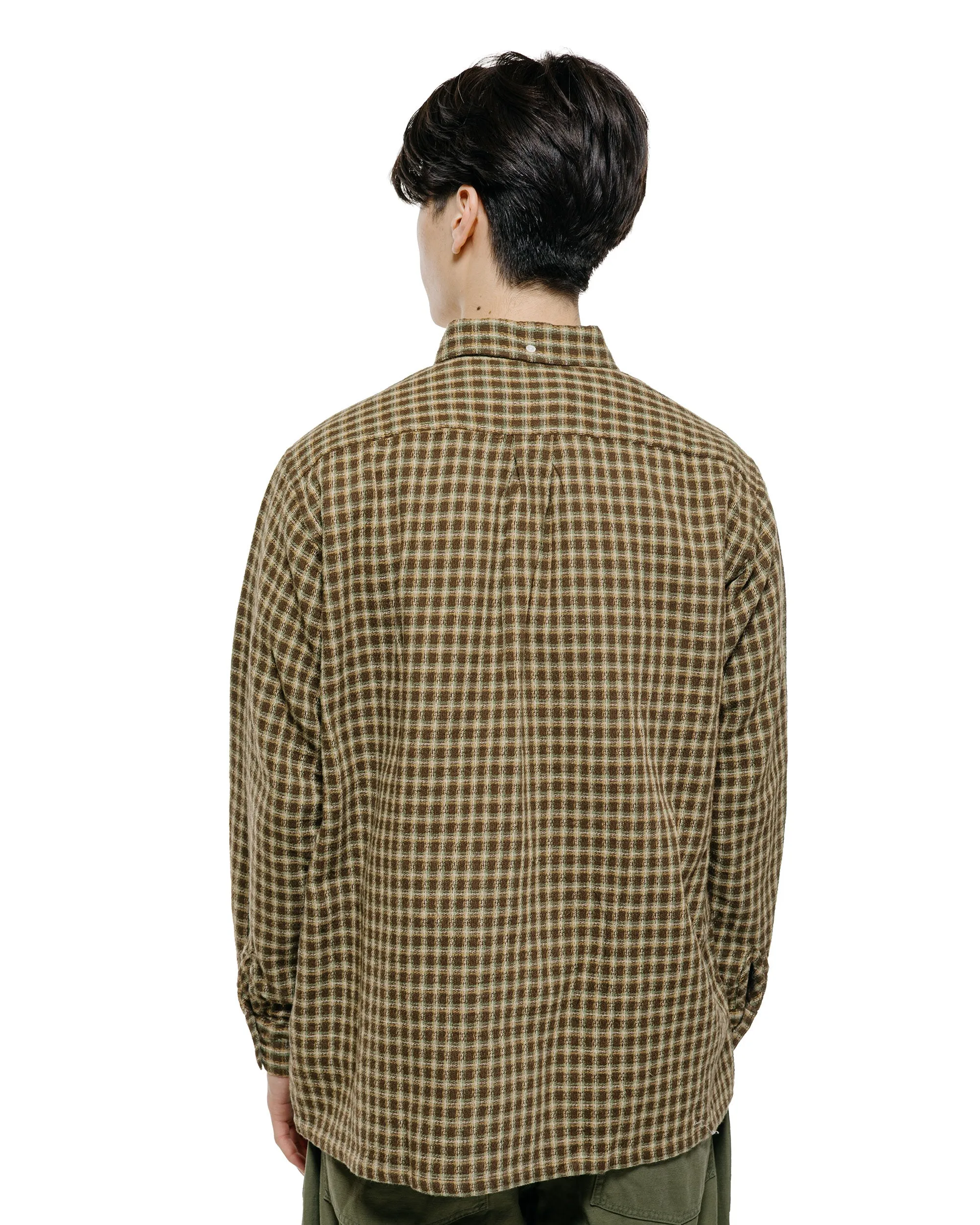 Beams Plus Open B.D. Panama Plaid Double Face Brown sold by Lost & Found product image thumbnail 3