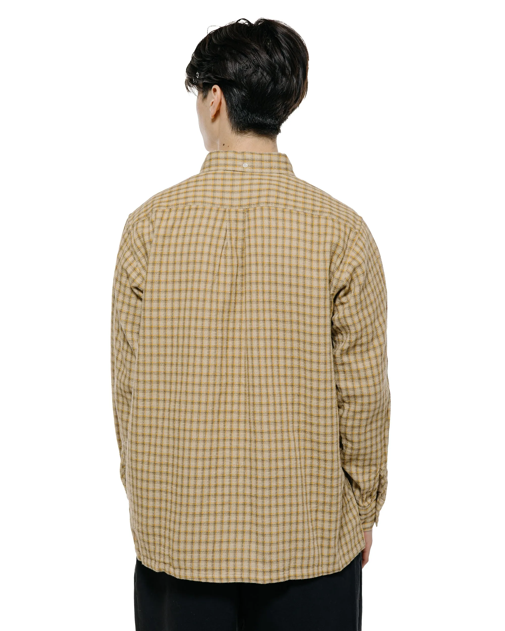 Beams Plus Open B.D. Panama Plaid Double Face Beige sold by Lost & Found product image thumbnail 3