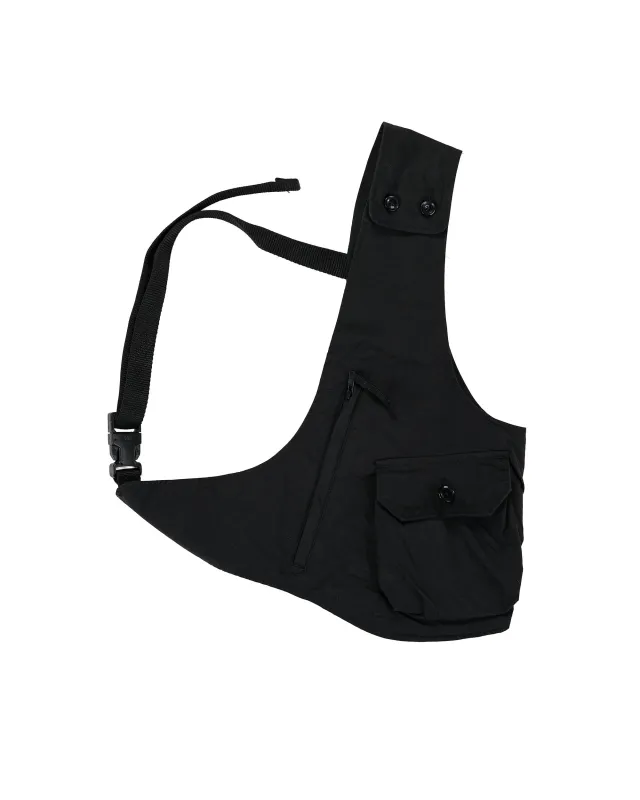 Engineered Garments Shoulder Vest Black Lt.Weight Nyco Poplin made by Engineered Garments