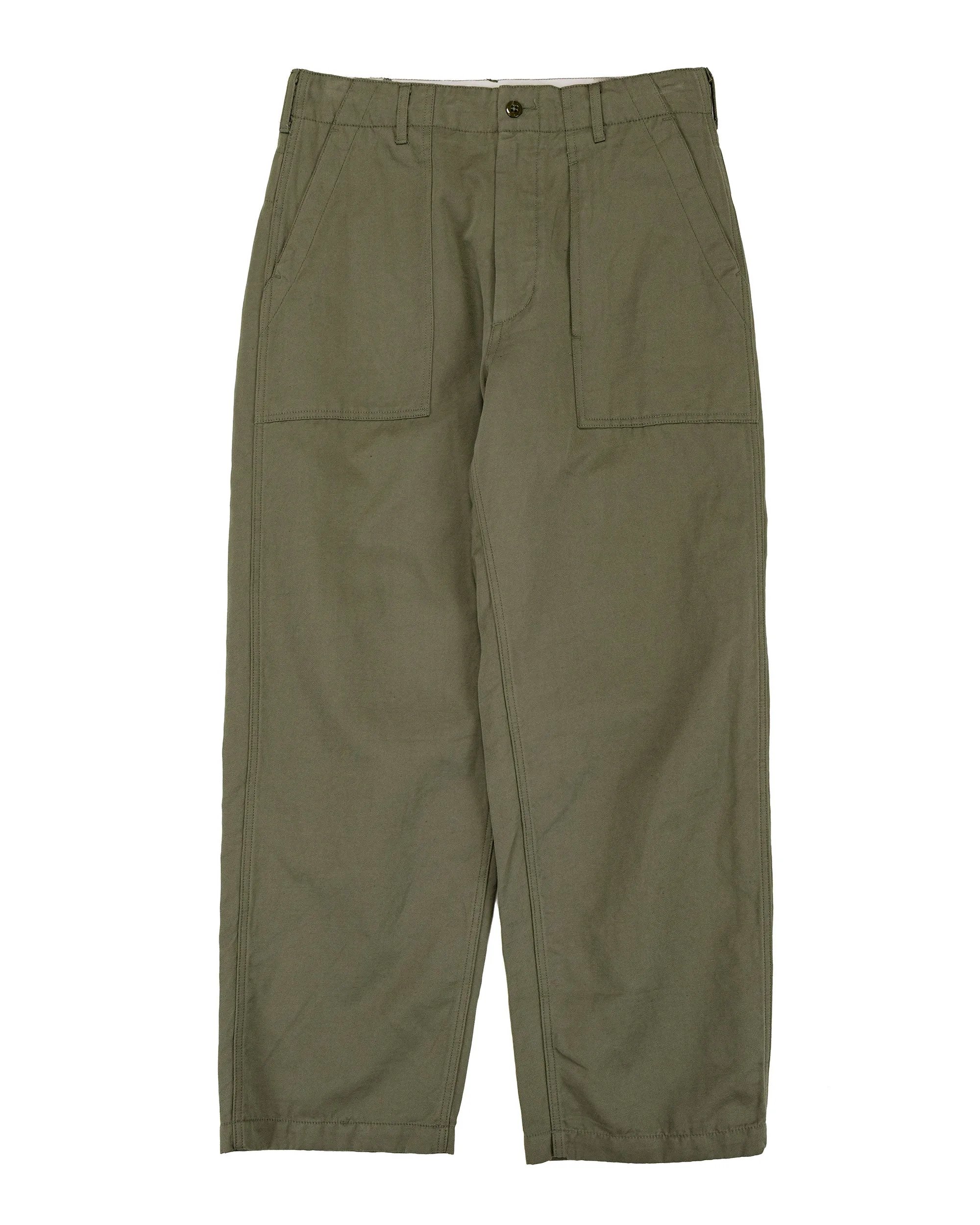 Engineered Garments Fatigue Pant Olive CL Heavy Twill sold by Lost & Found