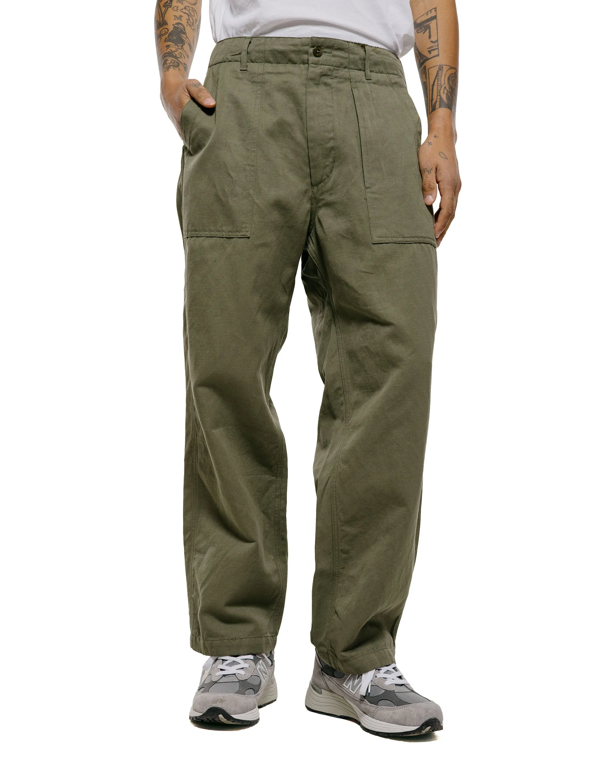 Engineered Garments Fatigue Pant Olive CL Heavy Twill sold by Lost & Found product image thumbnail 2