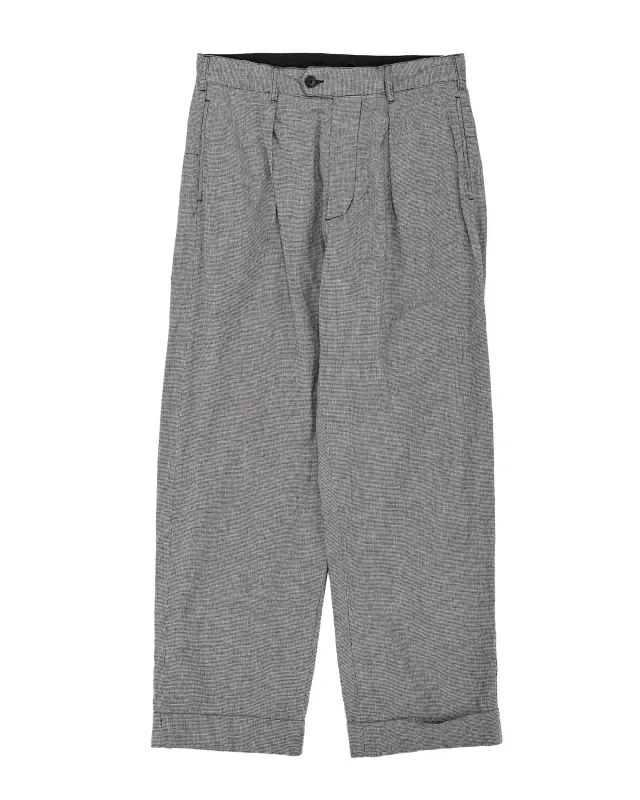 Engineered Garments Carlyle Pant Black/Grey CL Houndstooth made by Engineered Garments