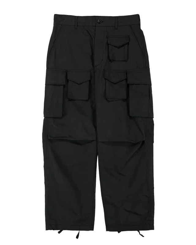 Engineered Garments FA Pant Black Lt.Weight Nyco Poplin made by Engineered Garments