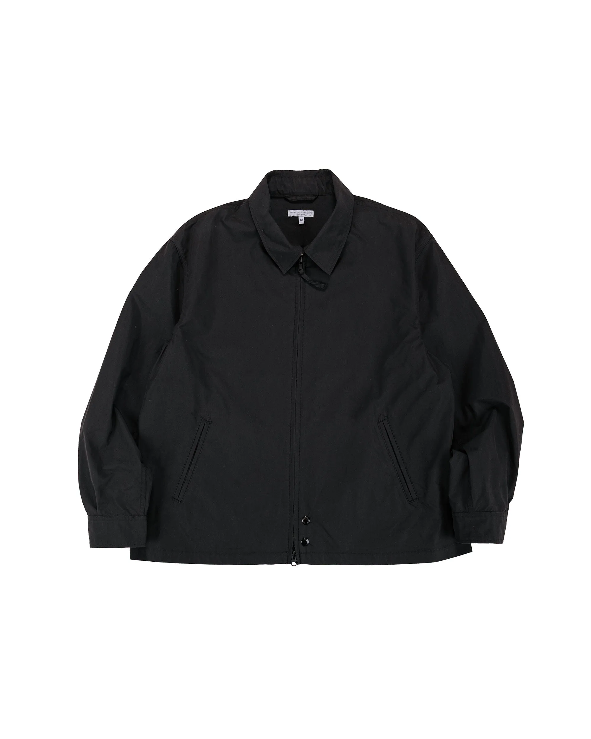 Engineered Garments Claigton Jacket Black Lt.Weight Nyco Poplin sold by Lost & Found