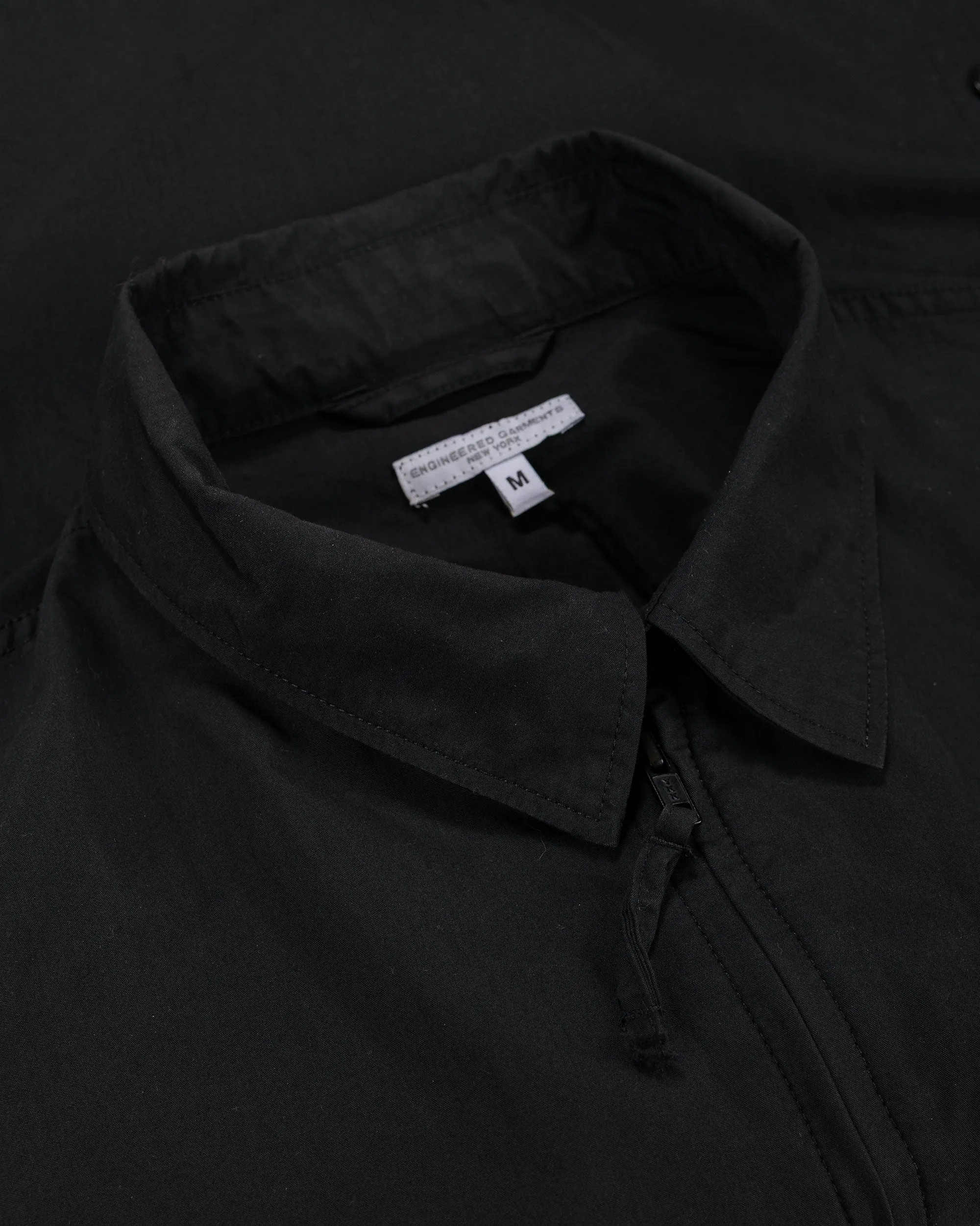 Engineered Garments Claigton Jacket Black Lt.Weight Nyco Poplin sold by Lost & Found product image thumbnail 5