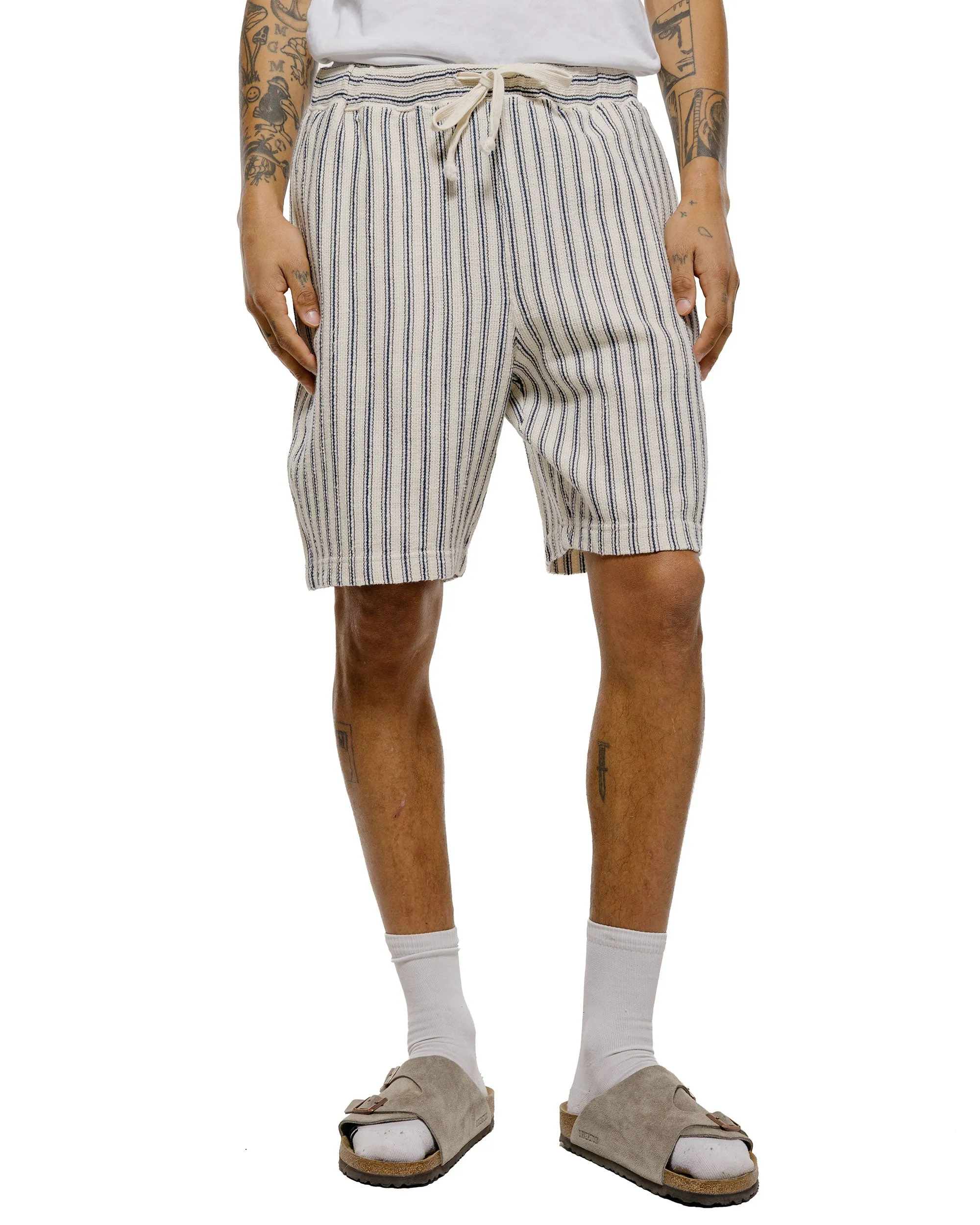 ts(s) Easy Fit Shorts Rustic Stripe Cotton Mesh Cloth Navy sold by Lost & Found product image thumbnail 2