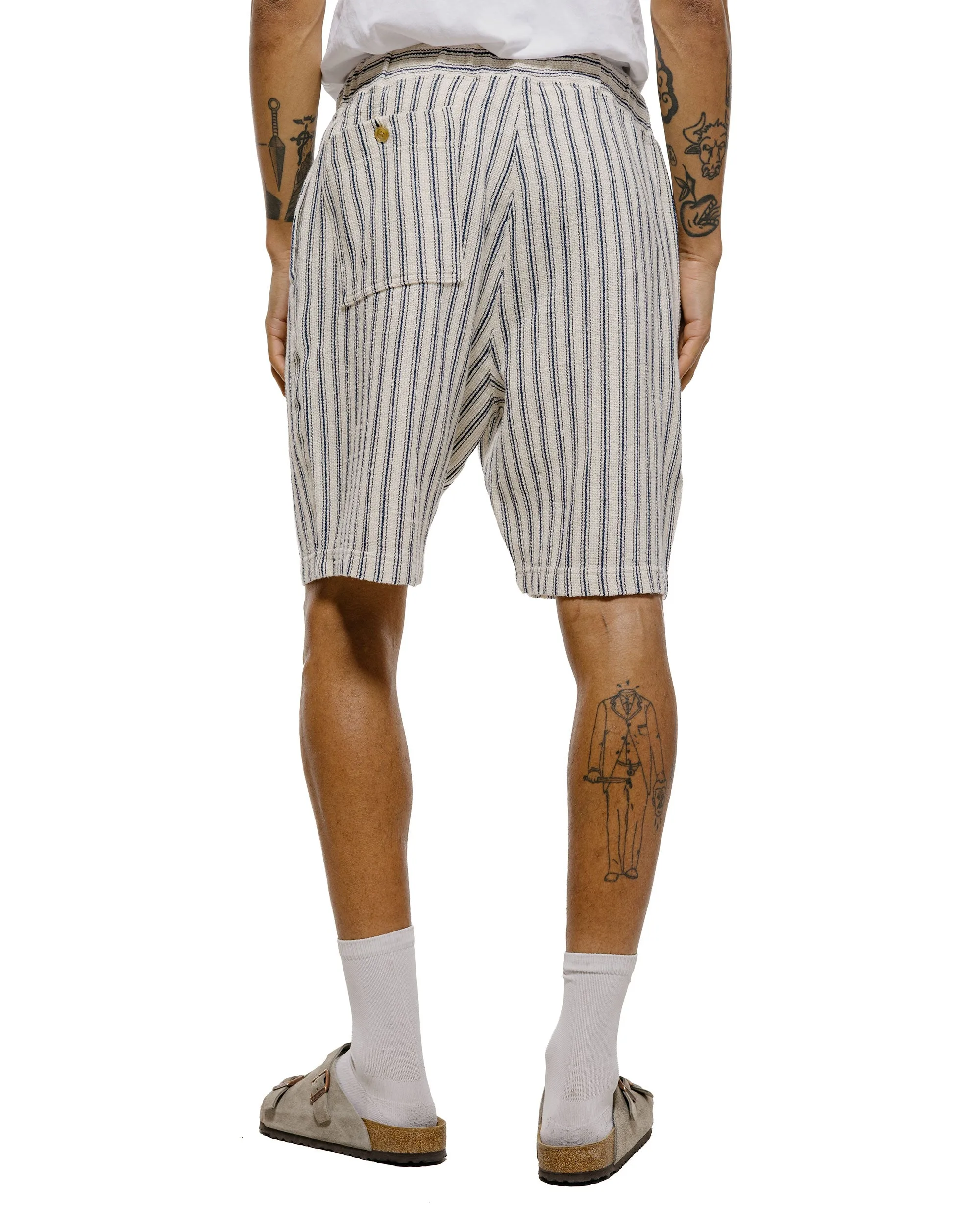 ts(s) Easy Fit Shorts Rustic Stripe Cotton Mesh Cloth Navy sold by Lost & Found product image thumbnail 3