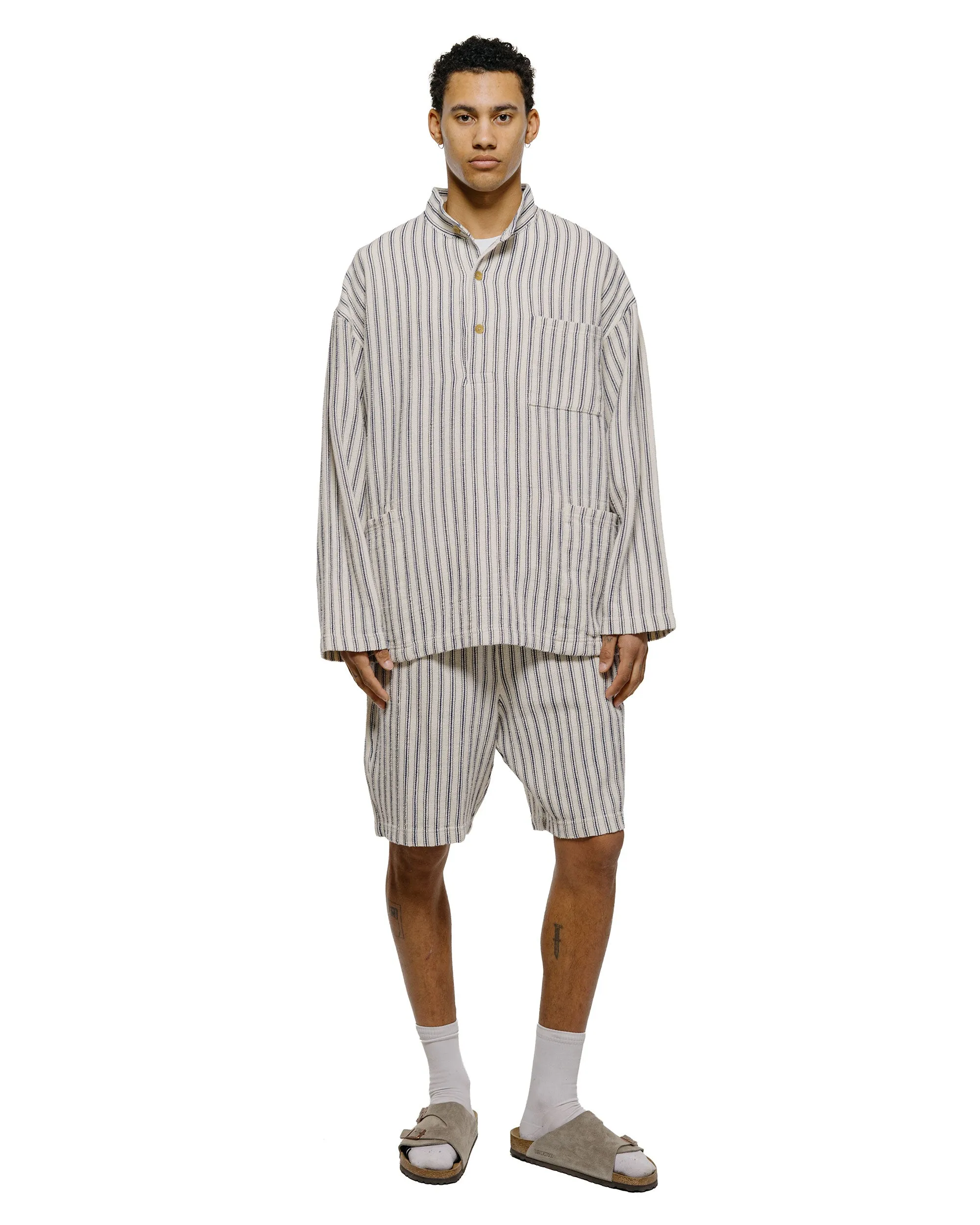 ts(s) Easy Fit Shorts Rustic Stripe Cotton Mesh Cloth Navy sold by Lost & Found product image thumbnail 4