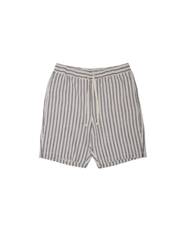 ts(s) Easy Fit Shorts Rustic Stripe Cotton Mesh Cloth Navy made by Lost & Found