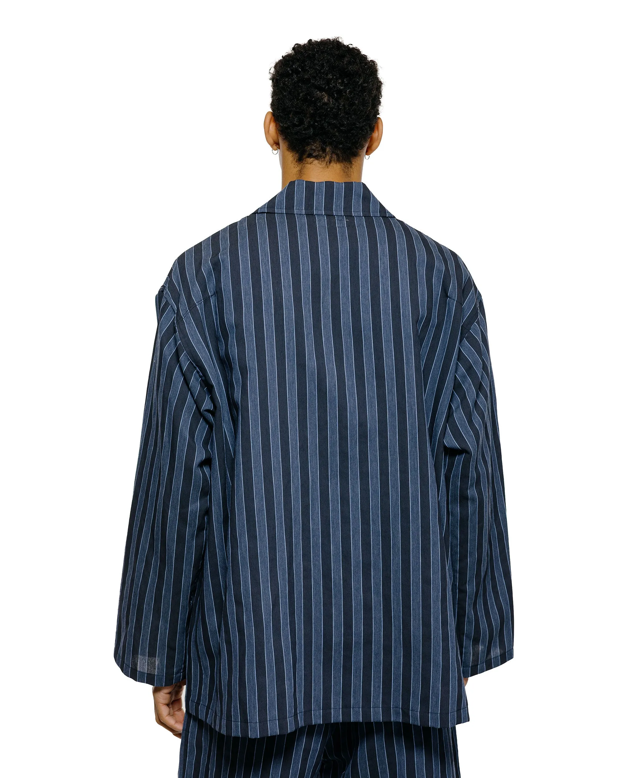 ts(s) Jacket Shirt Bold Stripe Viscose/Polyester Cloth Navy sold by Lost & Found product image thumbnail 3
