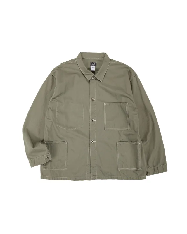 Post O'Alls USMC 1930s Utility Jacket Mini HBT Sage made by Post O'Alls