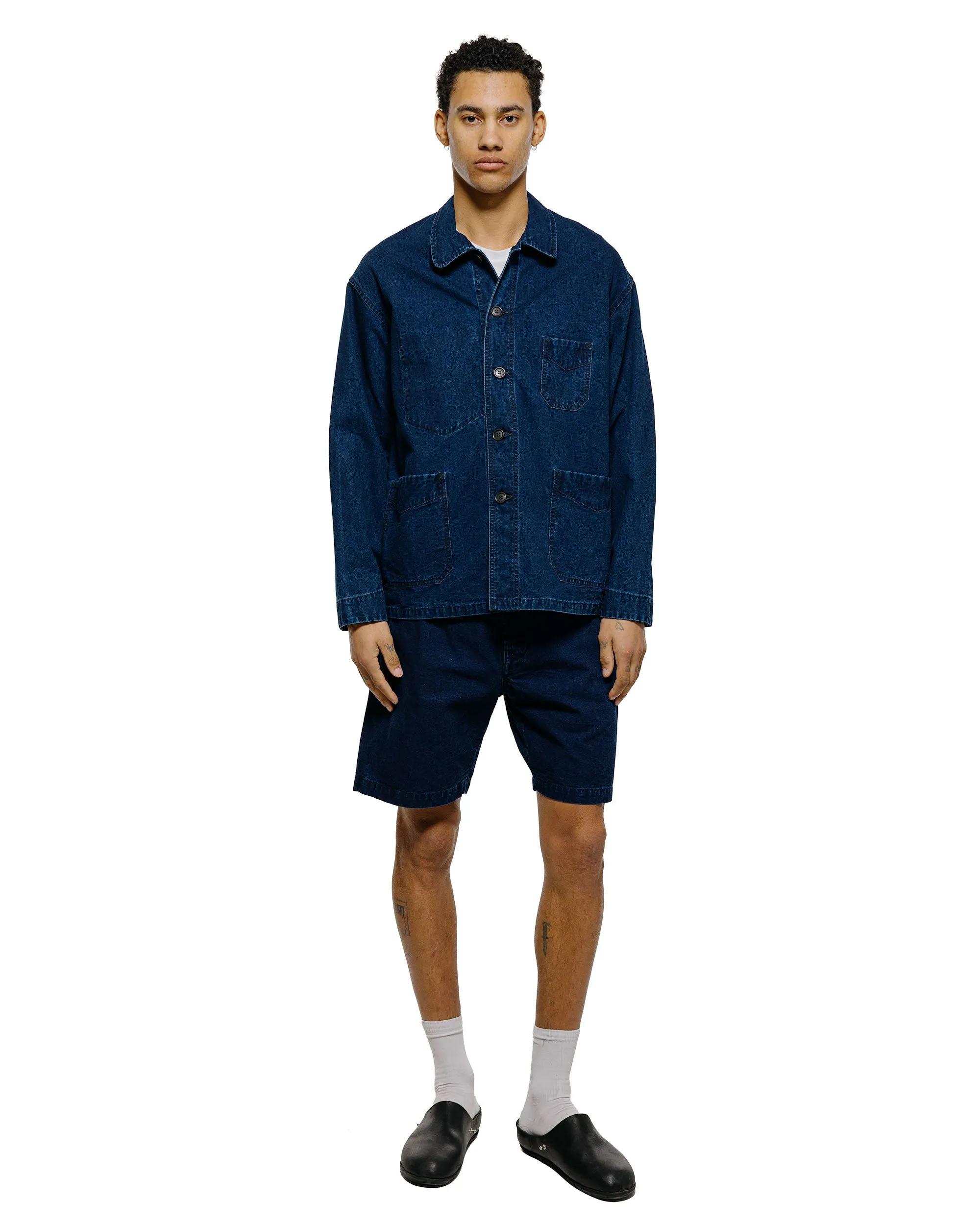 Post O'Alls POST Chinois Travail 2 Vintage Indigo Canvas Deep Washed Indigo sold by Lost & Found product image thumbnail 4