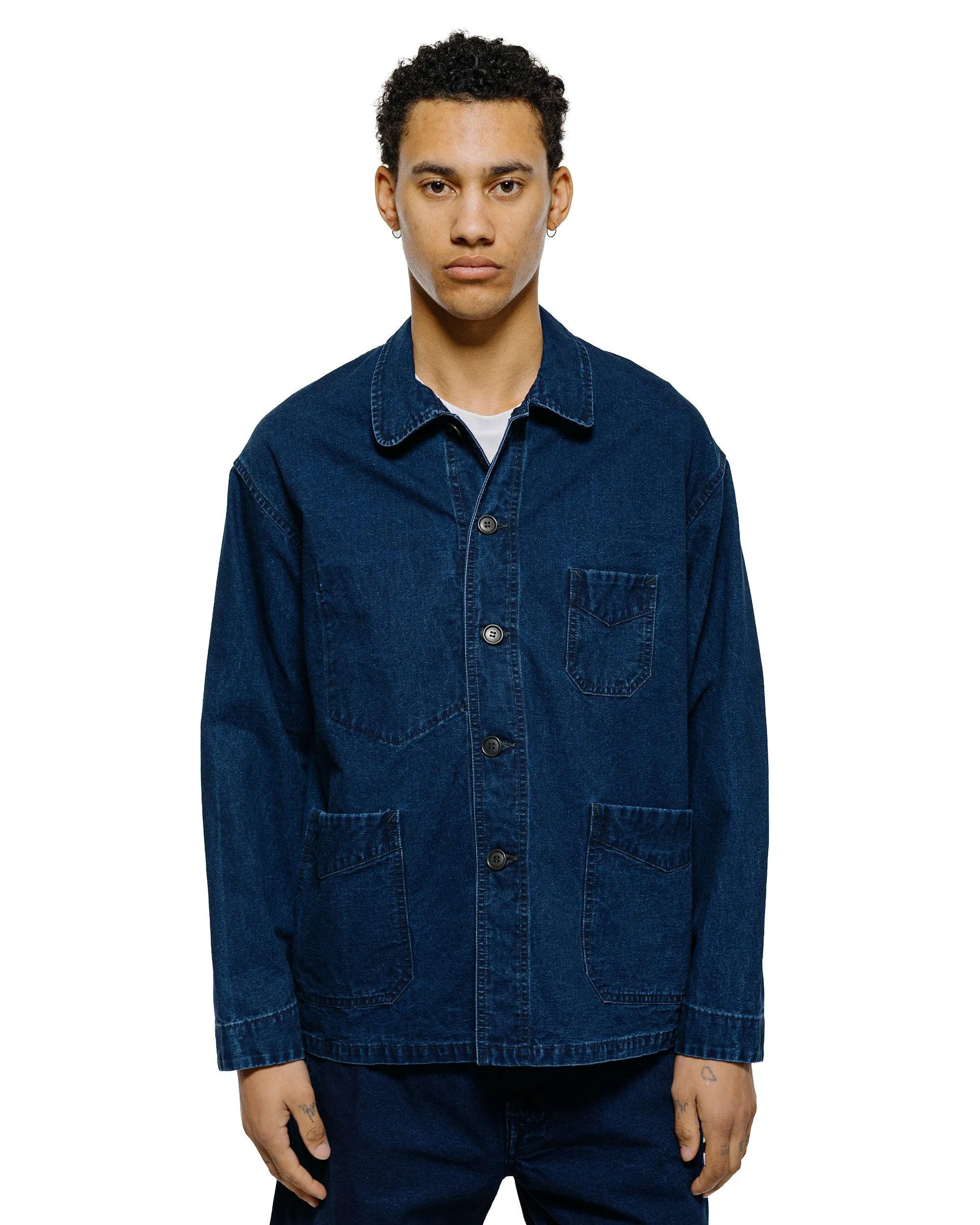 Post O'Alls POST Chinois Travail 2 Vintage Indigo Canvas Deep Washed Indigo sold by Lost & Found product image thumbnail 2