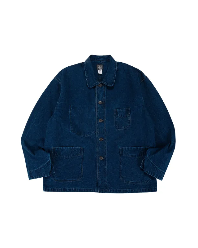 Post O'Alls POST Chinois Travail 2 Vintage Indigo Canvas Deep Washed Indigo made by Post O'Alls
