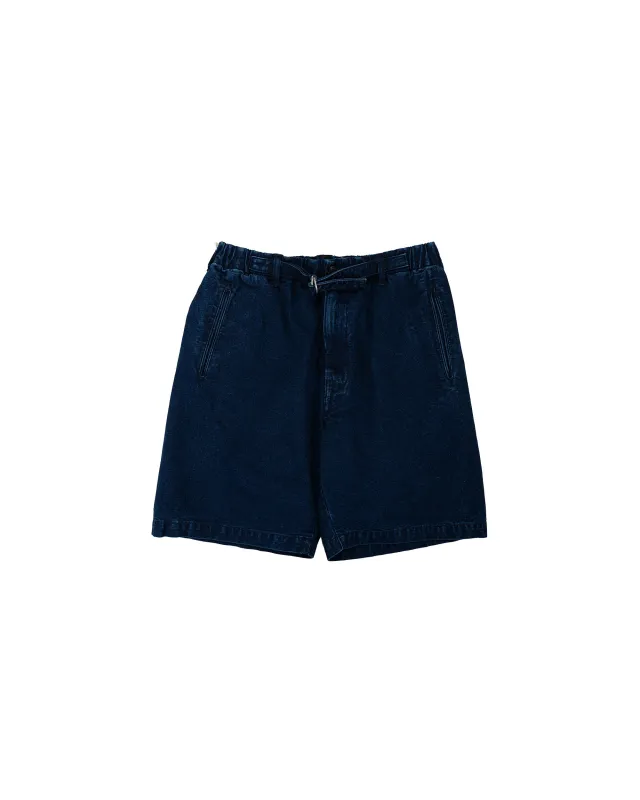 Post O'Alls POST Coach Shorts Vintage Indigo Canvas Deep Washed Indigo made by Post O'Alls