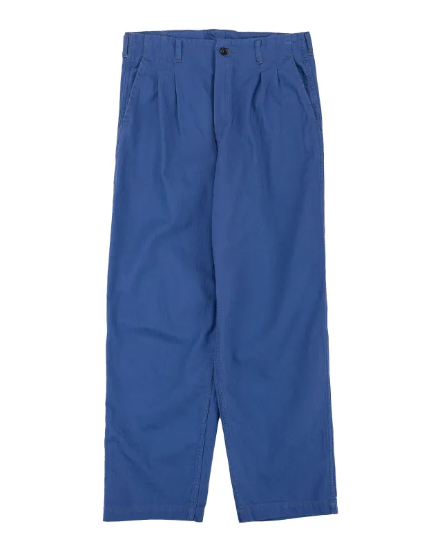 Post O'Alls California Pegtop Mini HBT Blue made by Post O'Alls