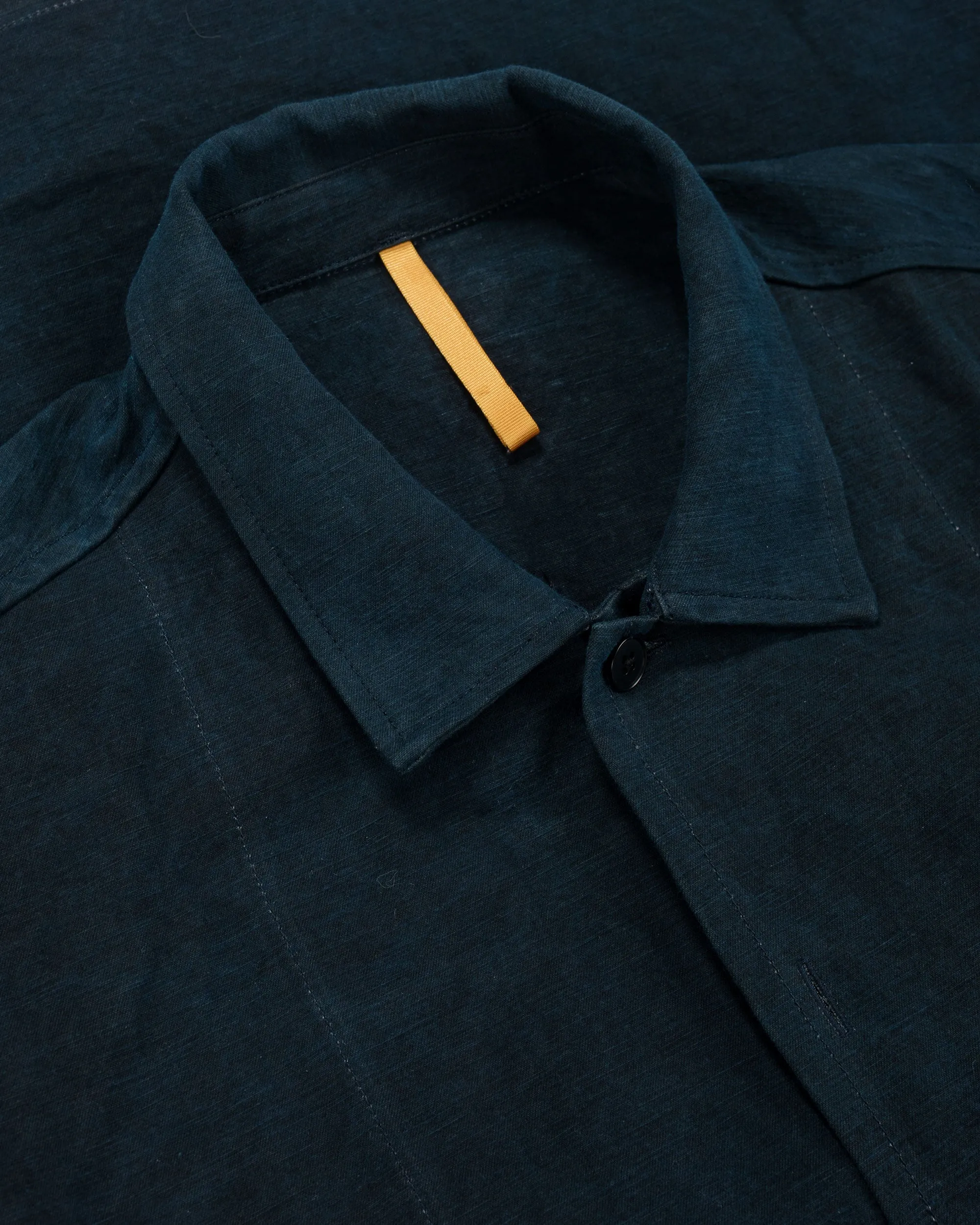 MAN-TLE R20S5 'Shop Shirt' Sumi Indigo Hemp Cloth sold by Lost & Found product image thumbnail 5