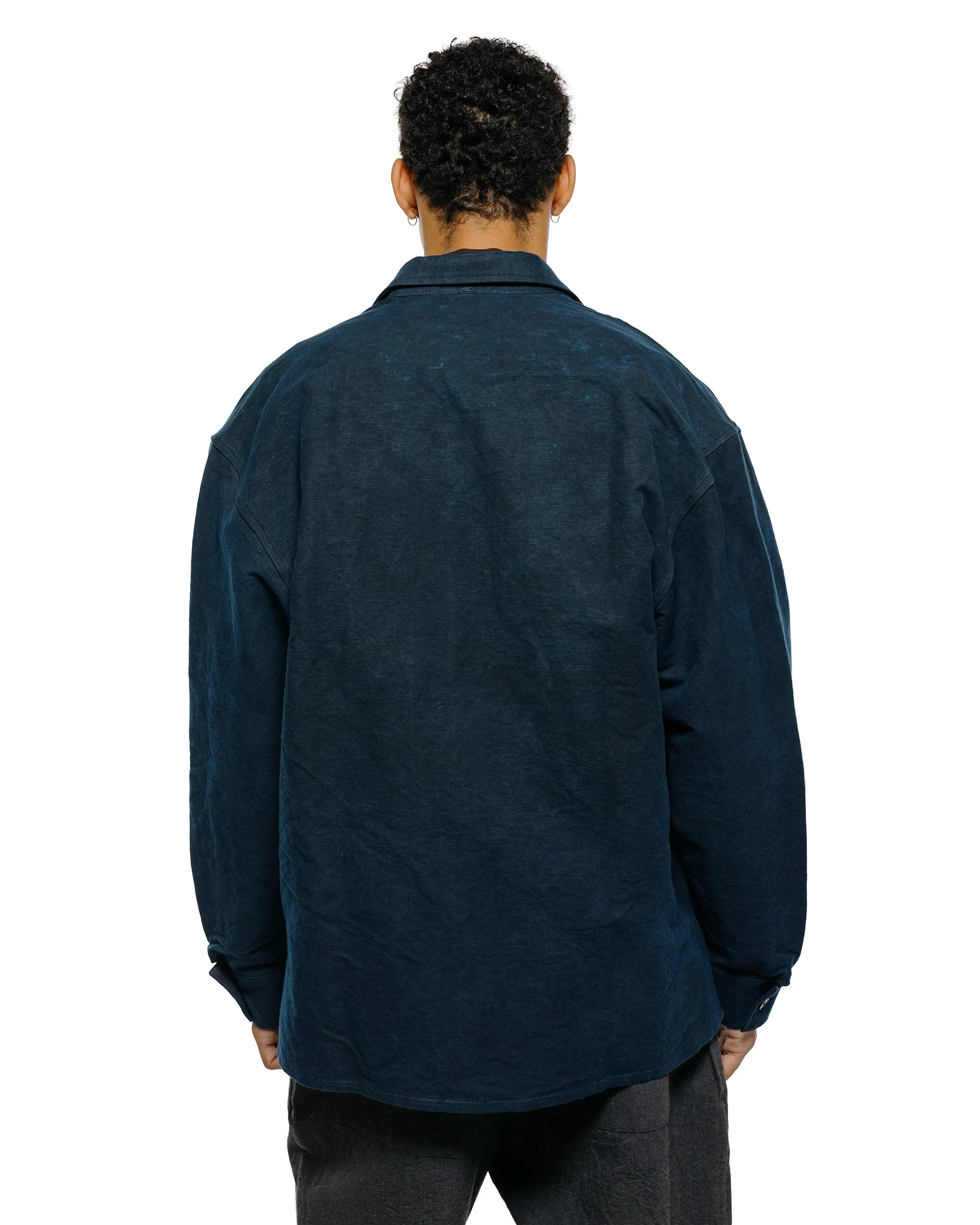 MAN-TLE R20S5 'Shop Shirt' Sumi Indigo Hemp Cloth sold by Lost & Found product image thumbnail 3