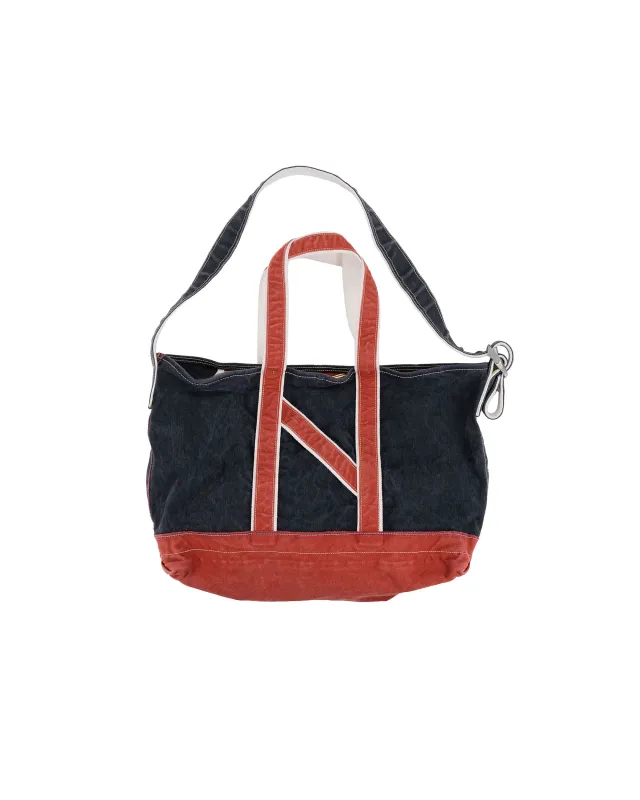 NICENESS L.Lesh Canvas Shoulder Bag Strap Black/Red made by Lost & Found