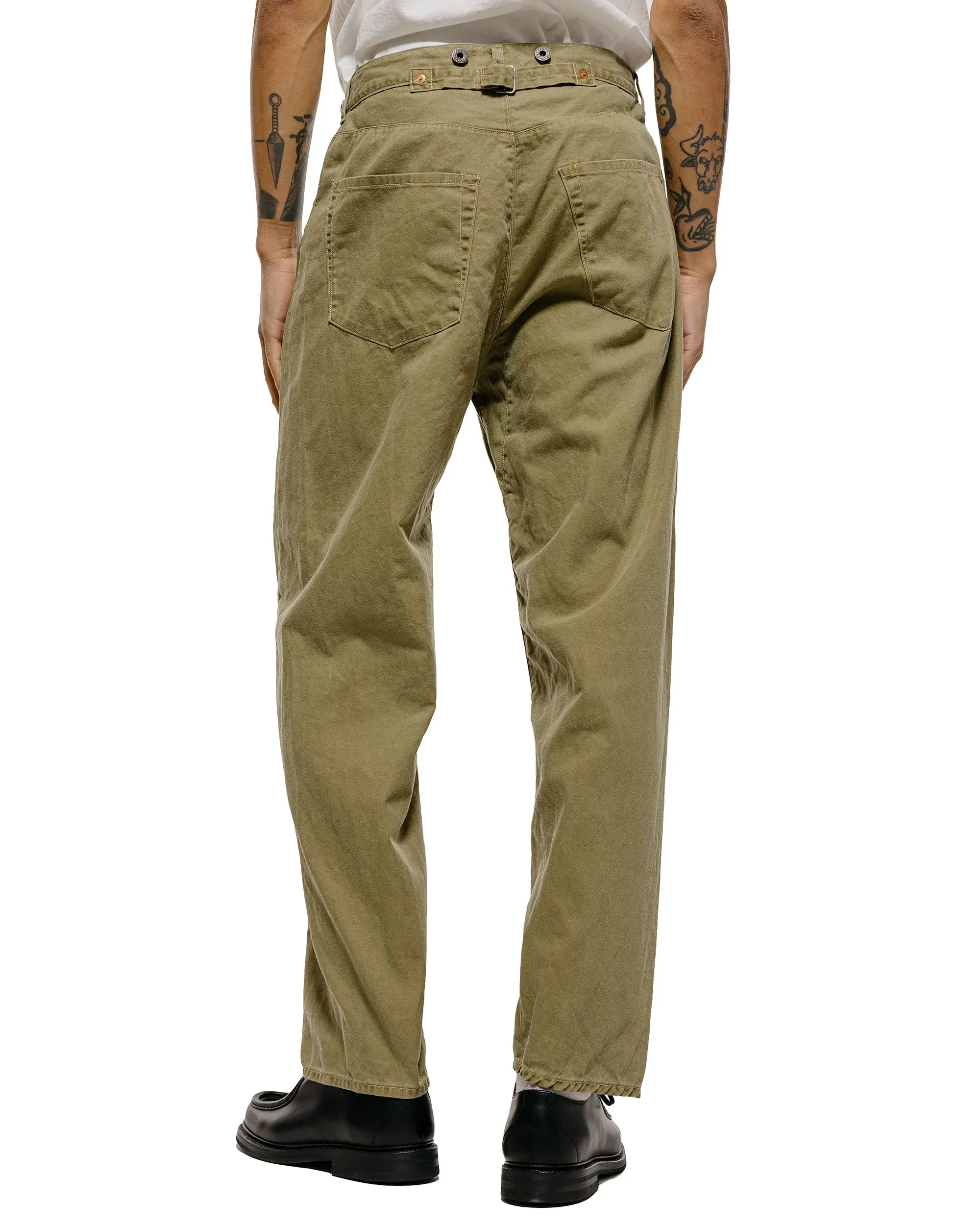 NICENESS H.Sharky Vintage Treat Herringbone Twist Jeans Khaki sold by Lost & Found product image thumbnail 3