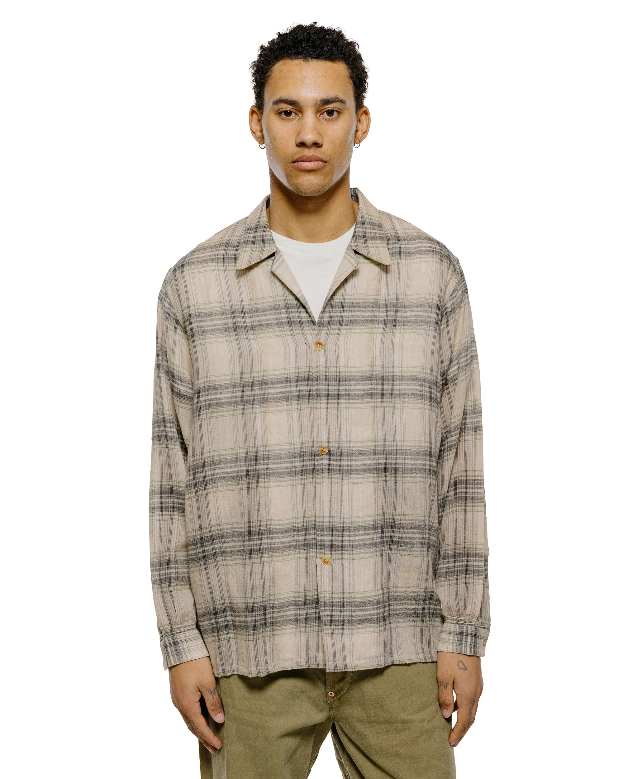 NICENESS Thom Open Collar Jacket Shirt Light Green sold by Lost & Found product image thumbnail 2