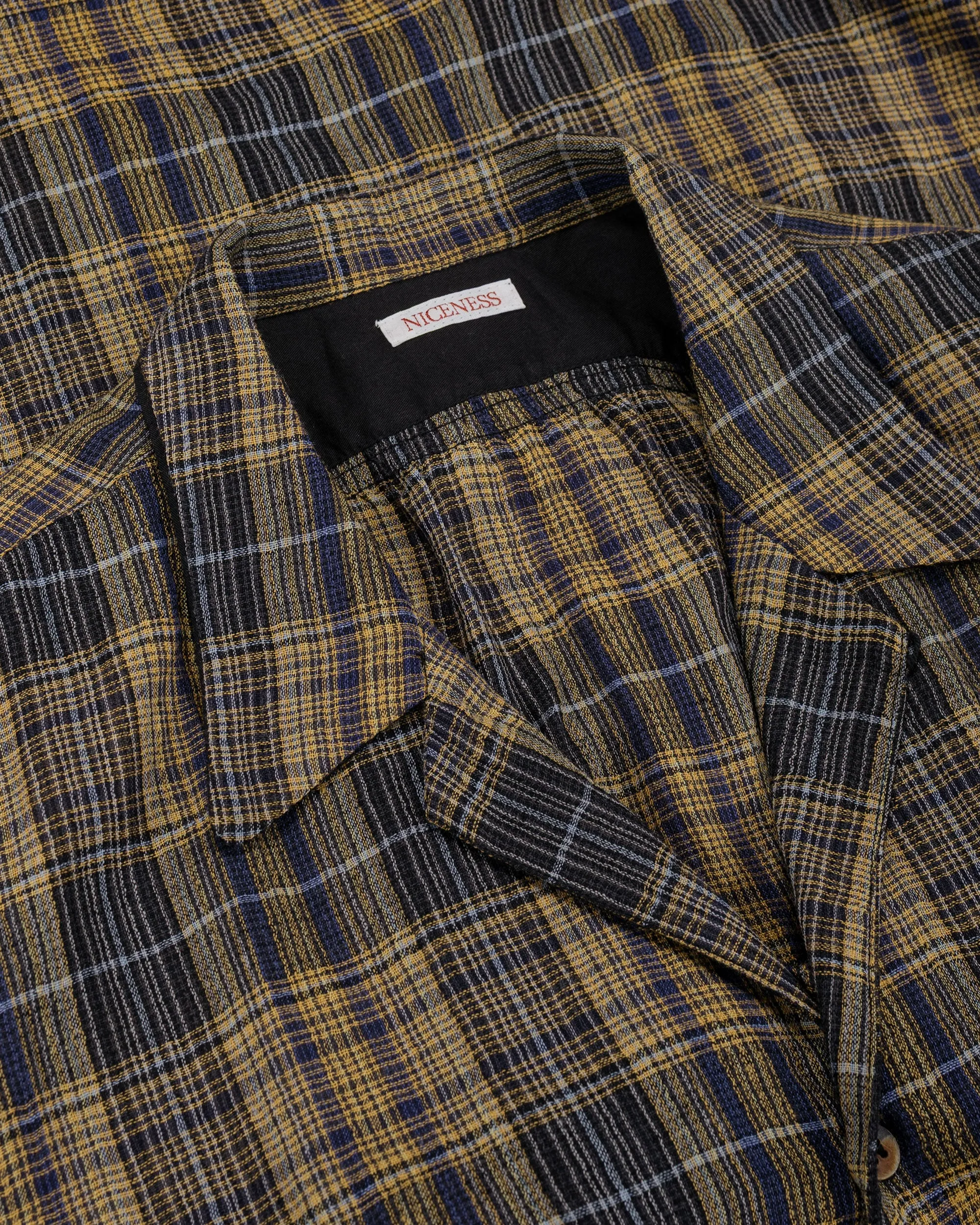 NICENESS Thom Open Collar Jacket Shirt Yellow sold by Lost & Found product image thumbnail 5