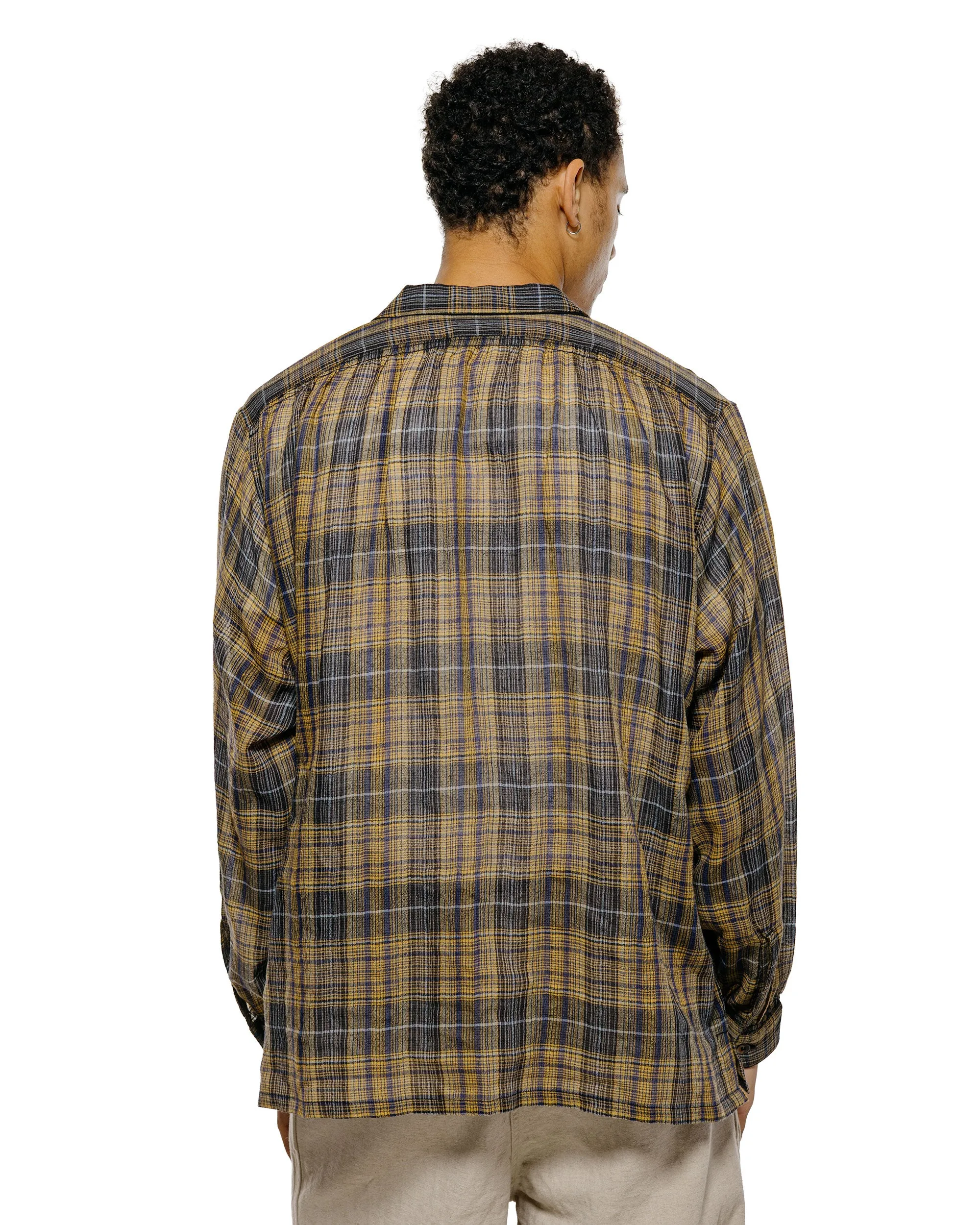 NICENESS Thom Open Collar Jacket Shirt Yellow sold by Lost & Found product image thumbnail 3