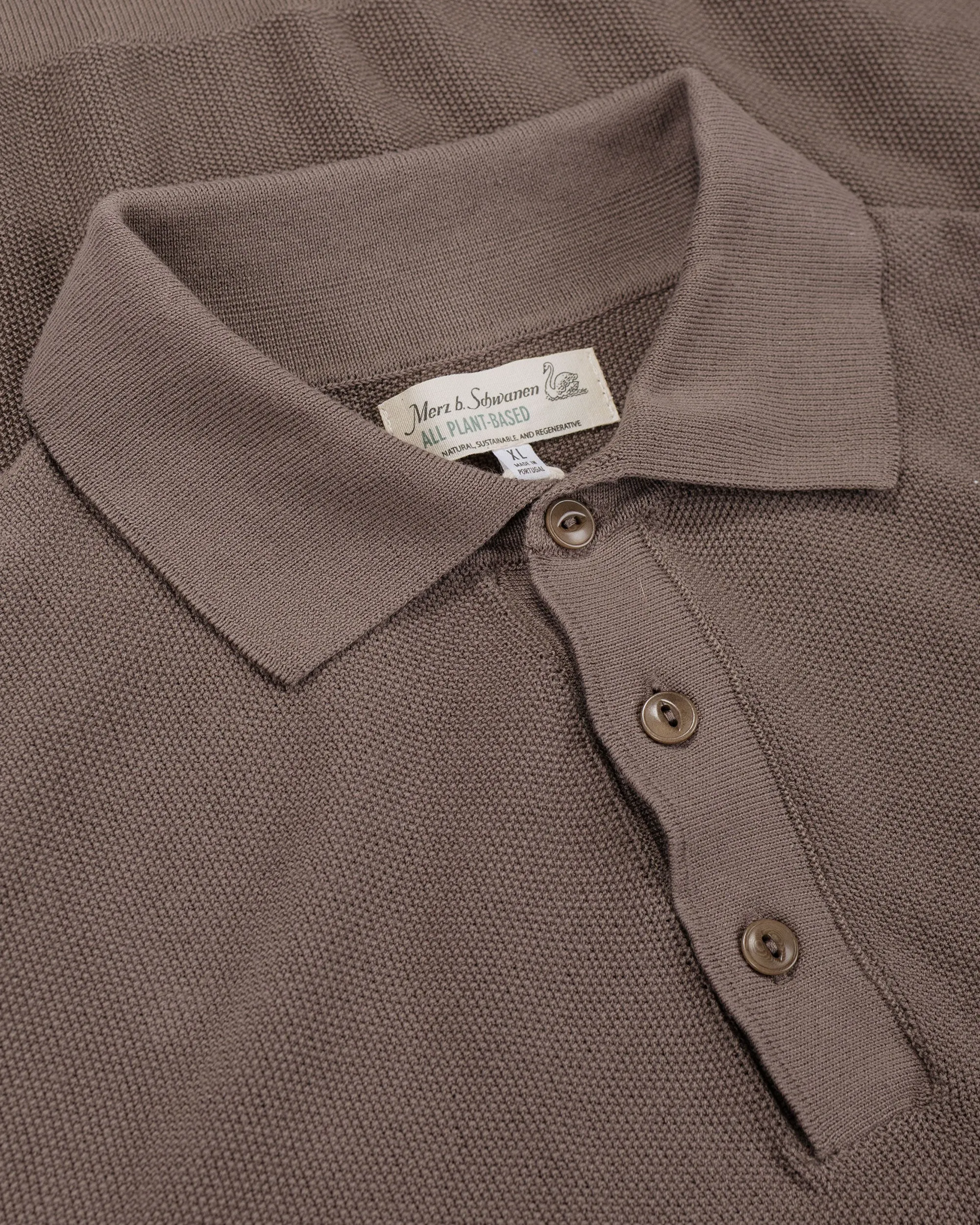 Merz B. Schwanen KPLP02 Knitted Polo Grain sold by Lost & Found product image thumbnail 4