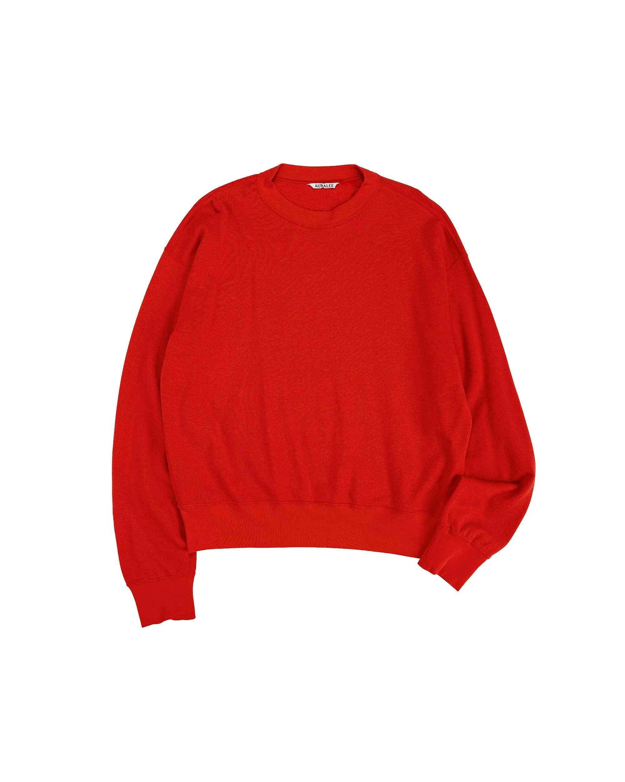 Auralee High Twist Light Sweat P/O Red sold by Lost & Found