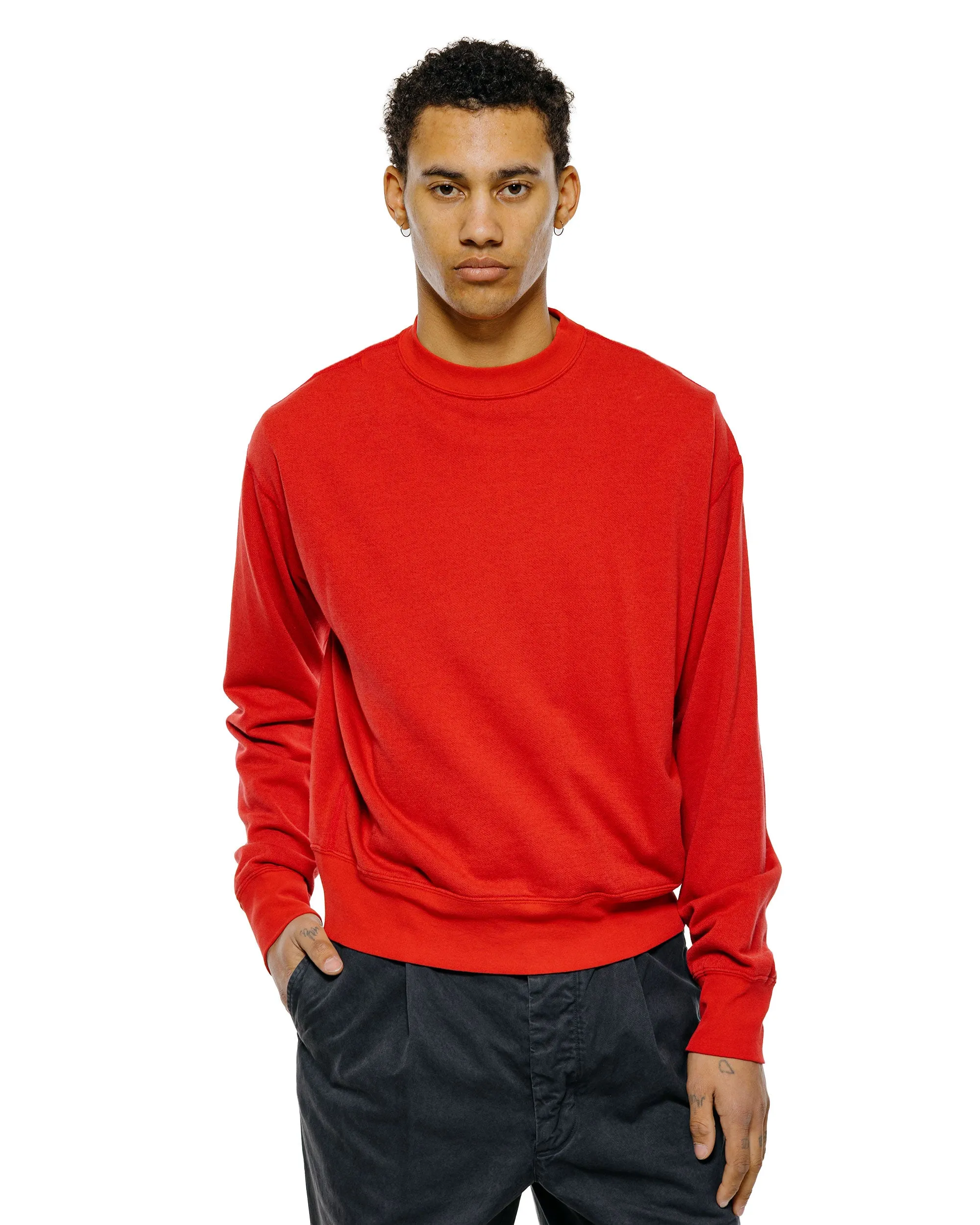 Auralee High Twist Light Sweat P/O Red sold by Lost & Found product image thumbnail 2