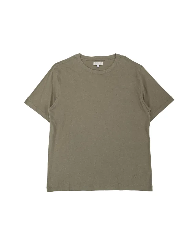 Merz B. Schwanen HPT01 Cotton Hemp T-Shirt Light Army made by Merz B. Schwanen