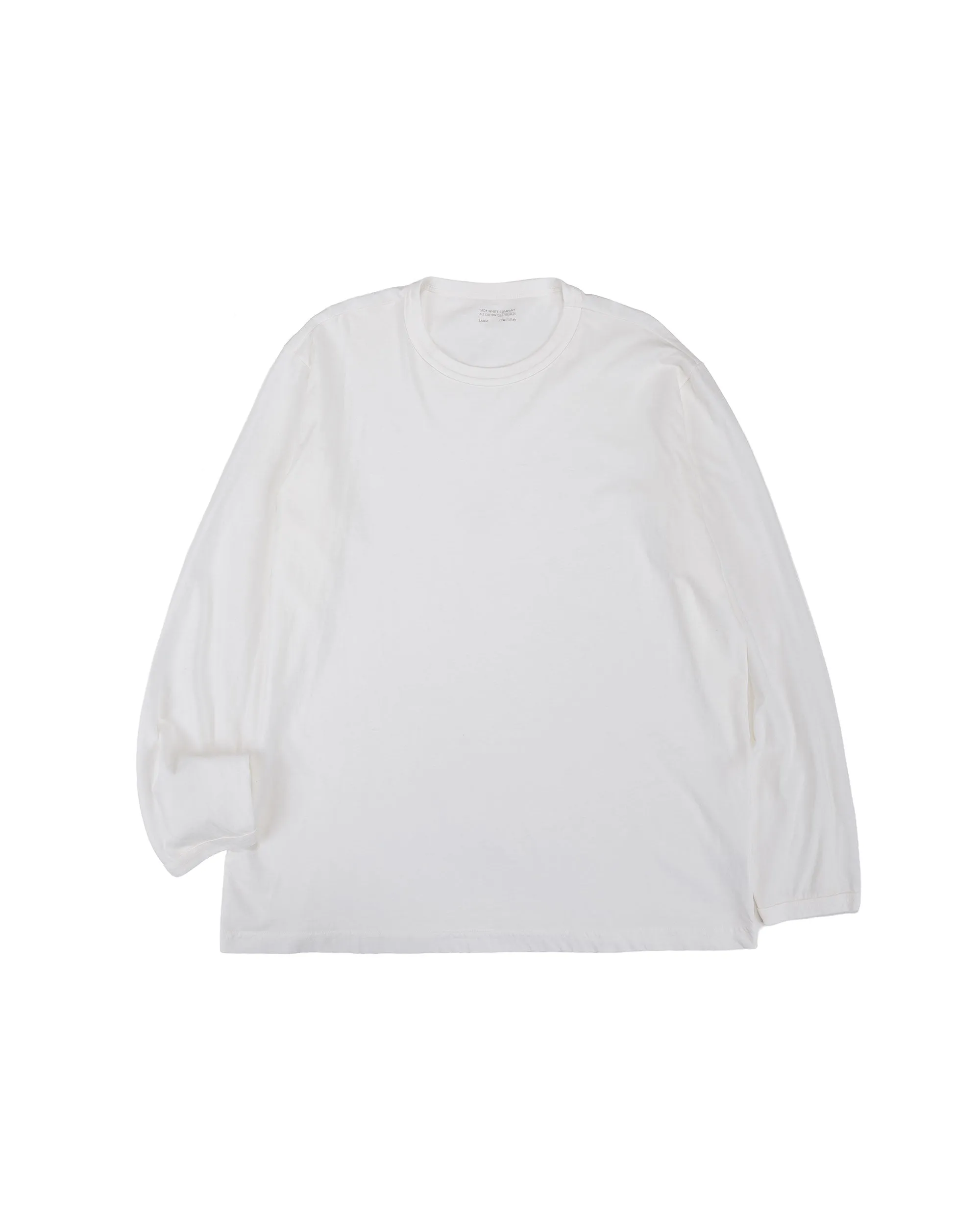 Lady White Co. Binded Dry-Lite L/S White sold by Lost & Found