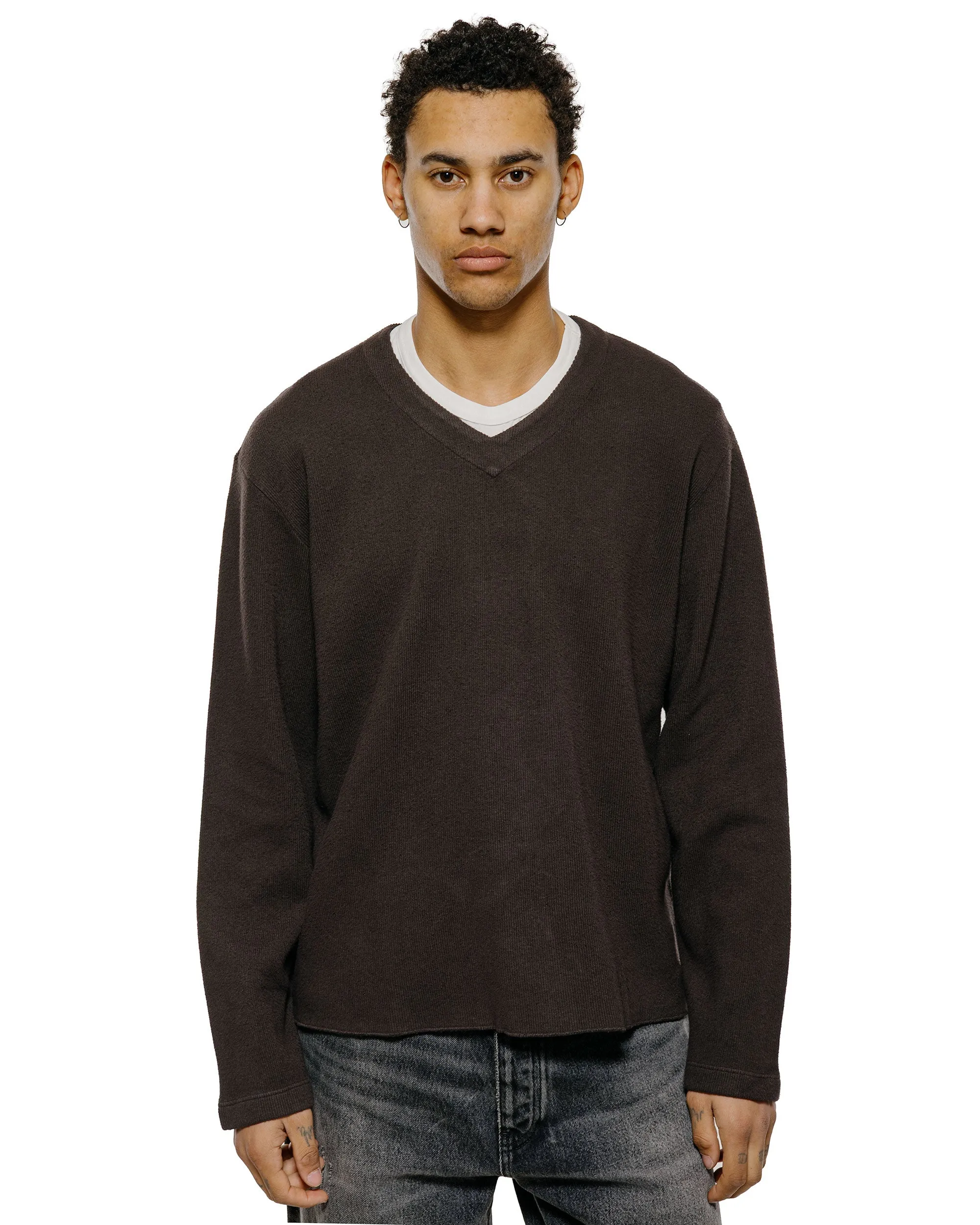 Lady White Co. Cropped V-Neck Sweater Timber sold by Lost & Found product image thumbnail 2