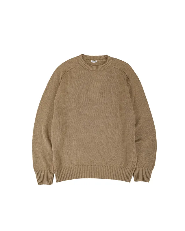 Phigvel C/L Crewneck Knit Sand Beige made by Lost & Found